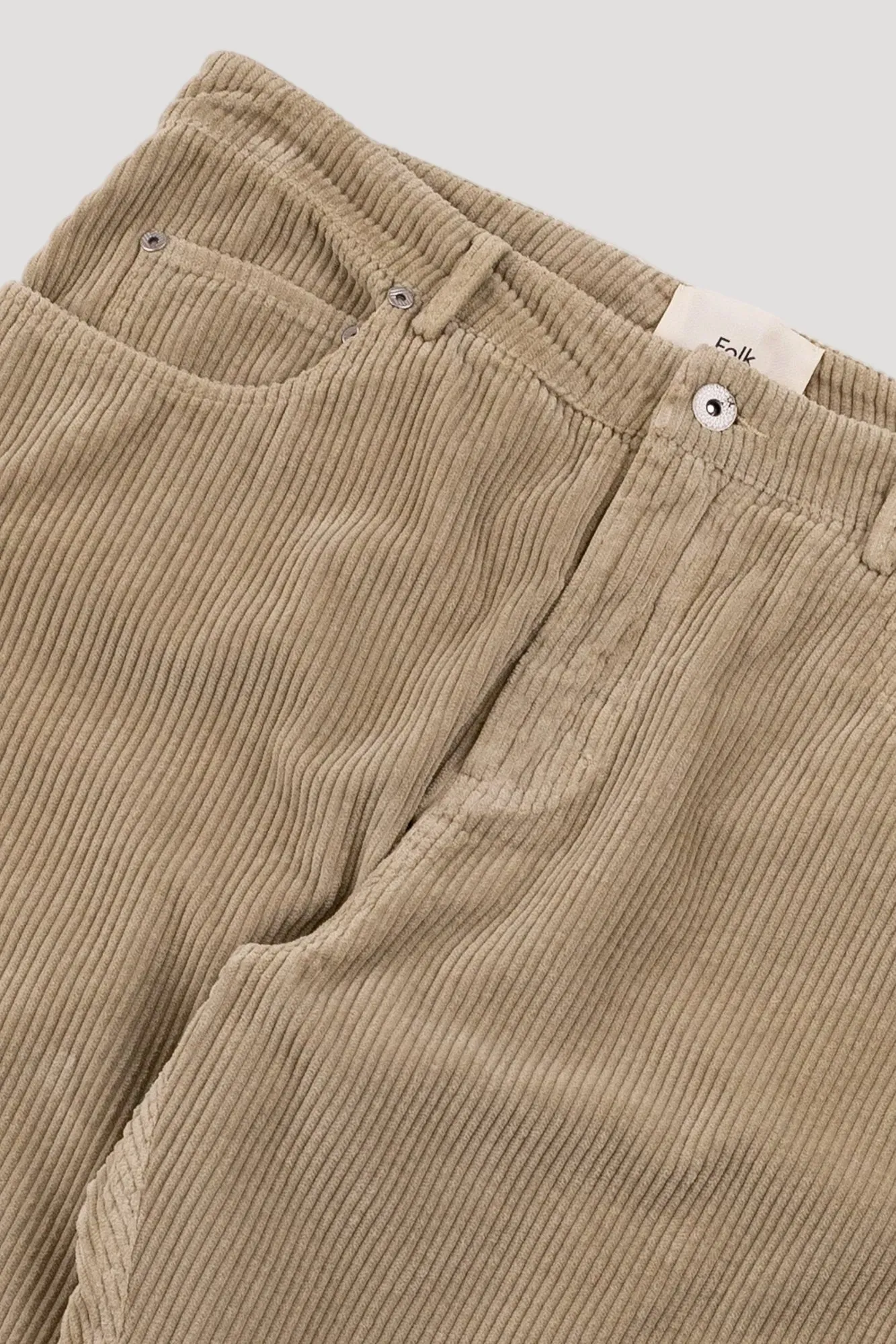 Barrel Leg Trouser - Stone Heavy Cord sold by Folk product image thumbnail 2