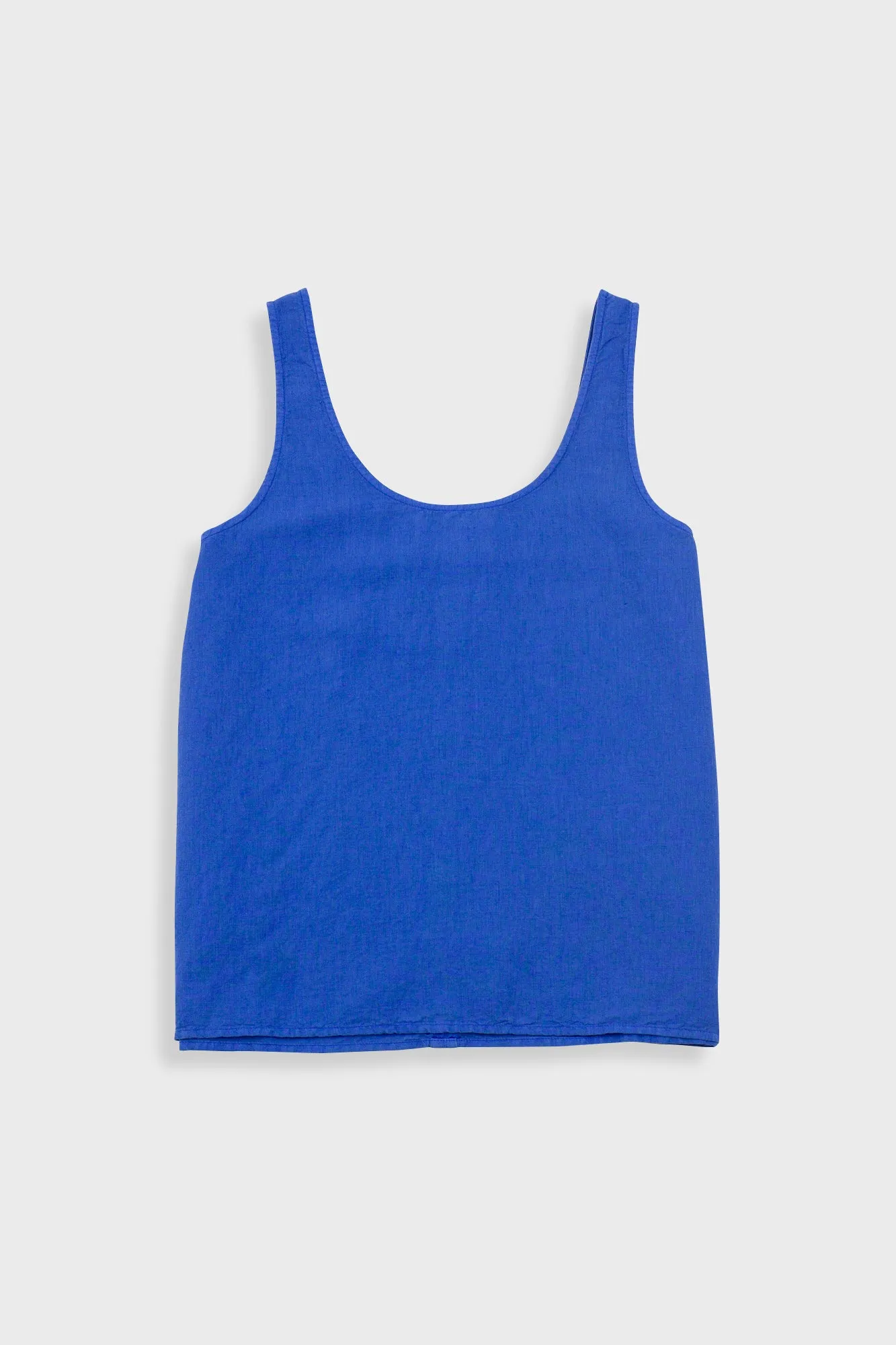 Scoop Back Vest - Washed Cobalt sold by Folk
