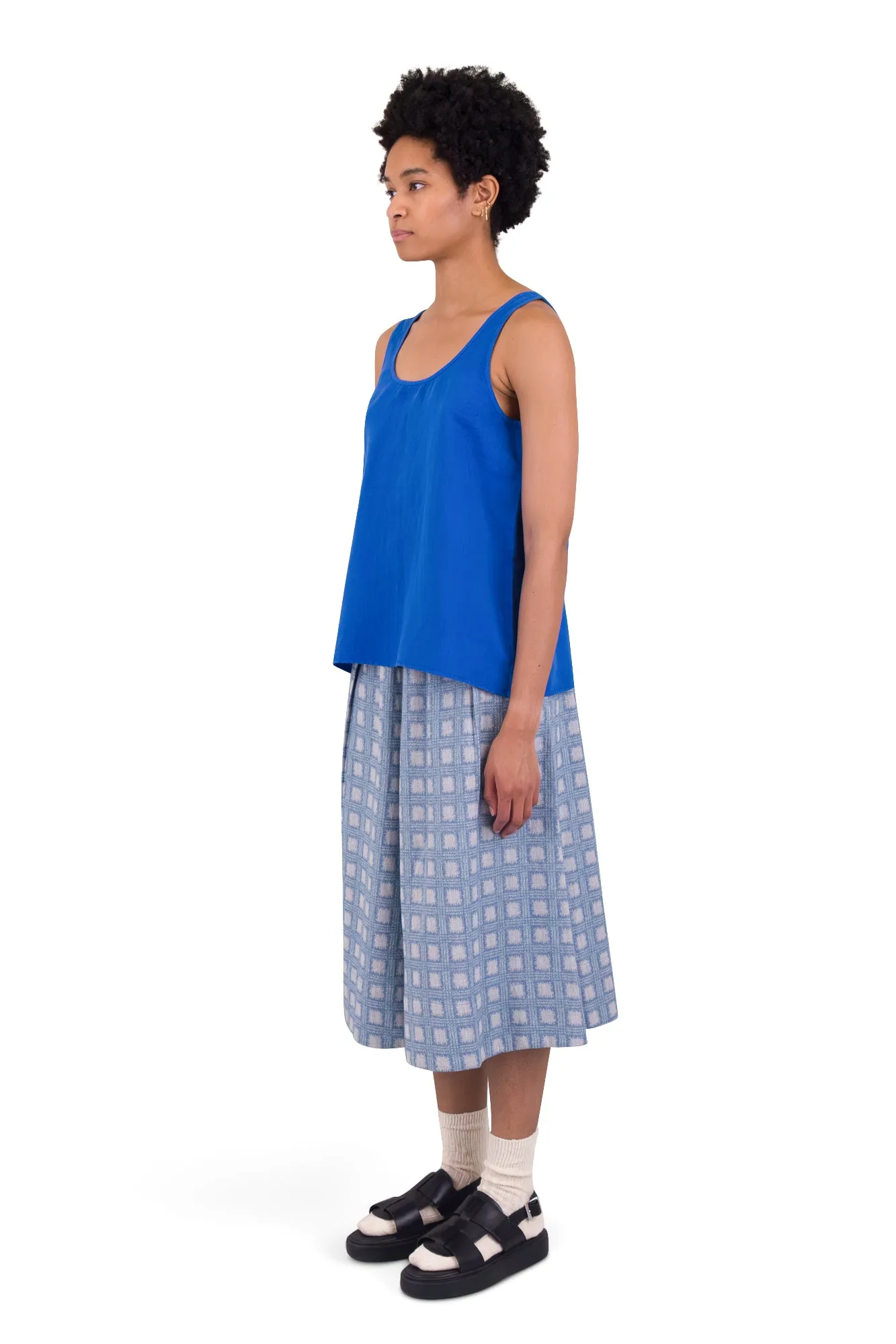 Scoop Back Vest - Washed Cobalt sold by Folk product image thumbnail 3