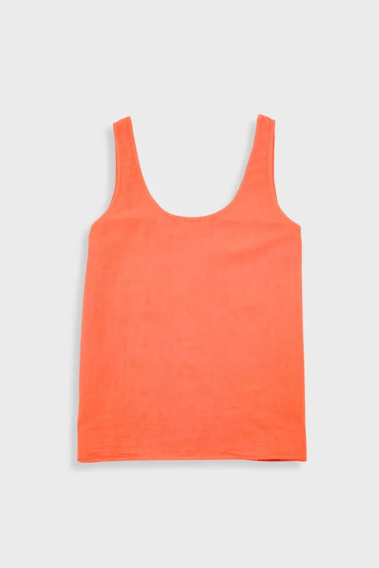 Scoop Back Vest - Coral made by Folk