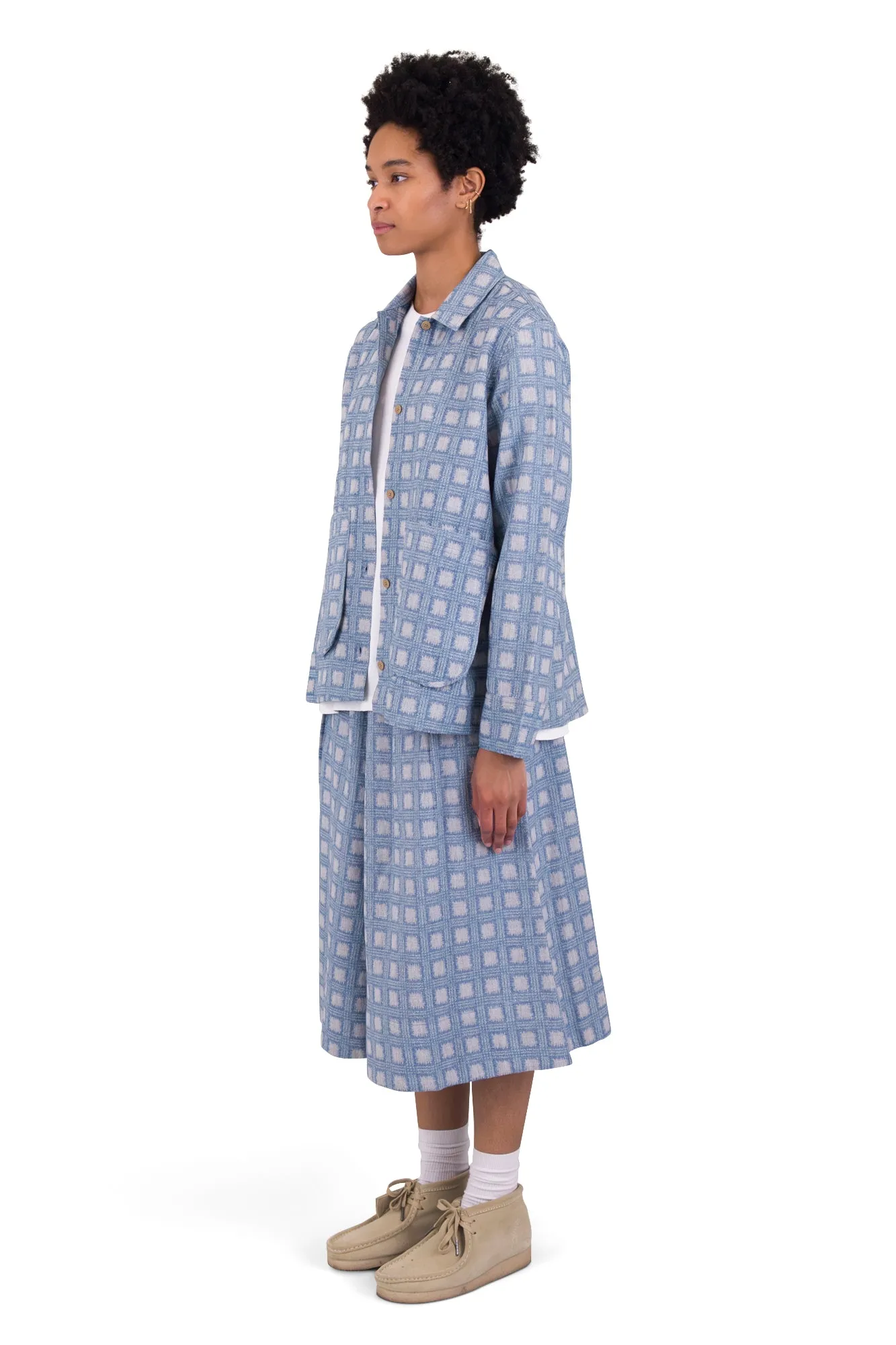 Pleated Shirt - Blue Tile Tapestry sold by Folk product image thumbnail 3