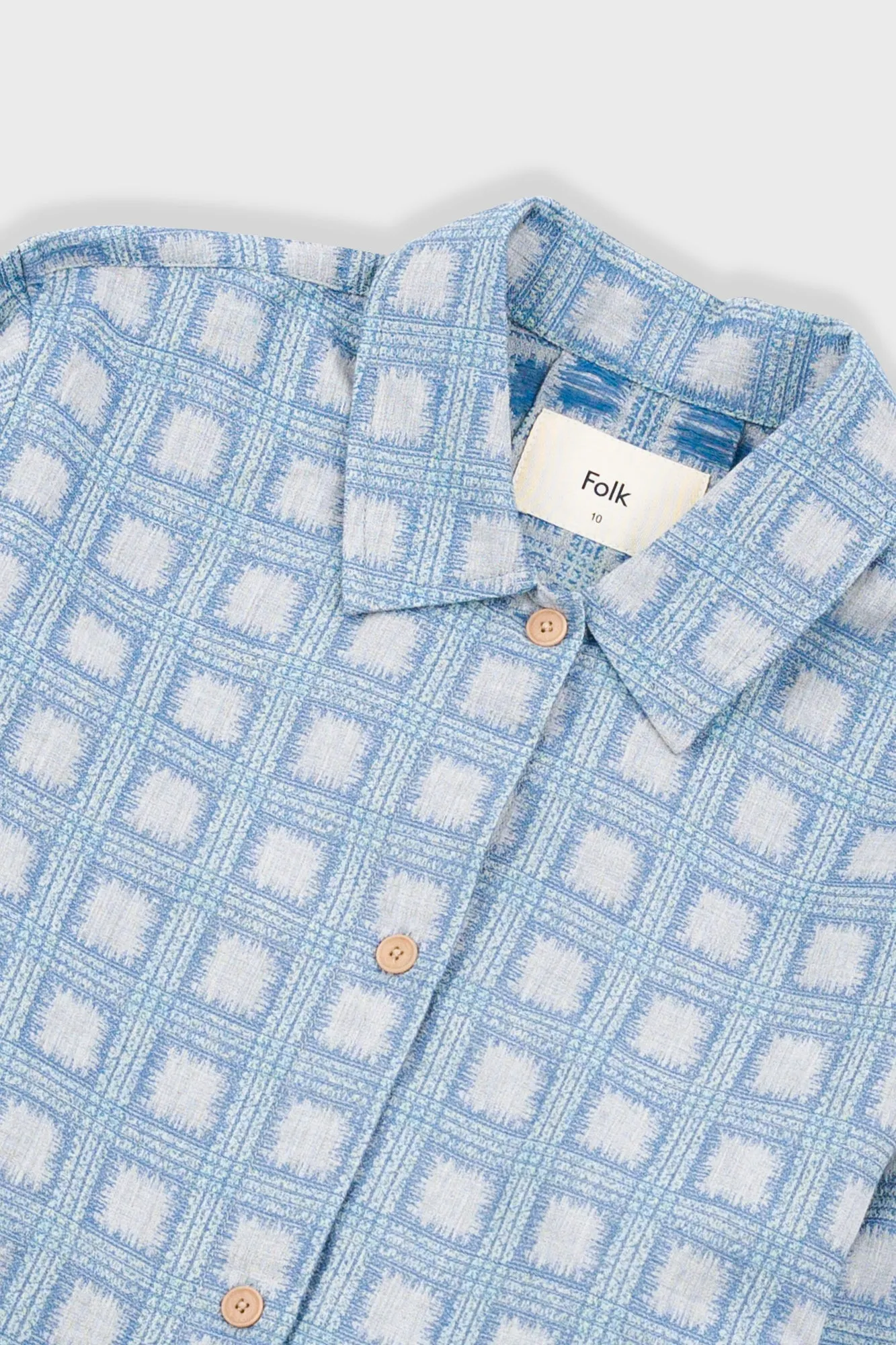 Pleated Shirt - Blue Tile Tapestry sold by Folk product image thumbnail 5