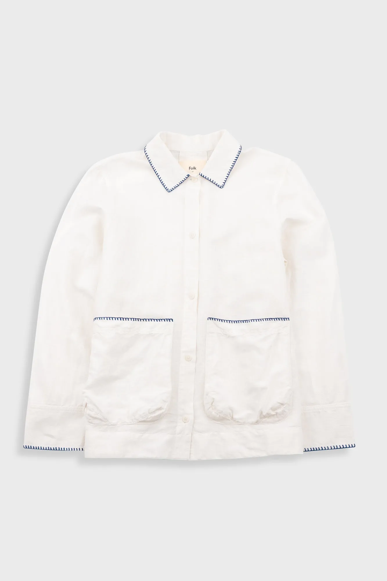Pleated Shirt - White sold by Folk