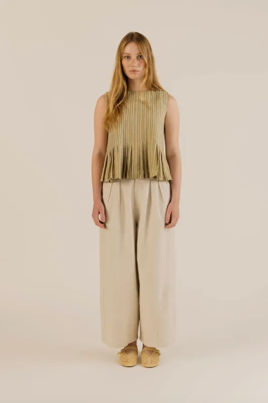 Sideline | Leila Trousers - Oat made by Folk