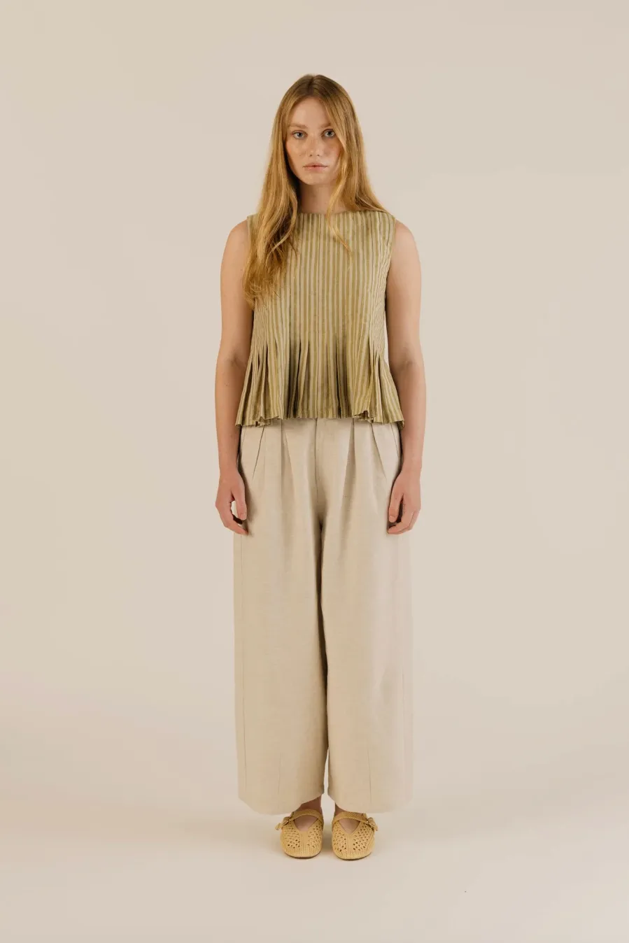 Sideline | Leila Trousers - Oat sold by Folk