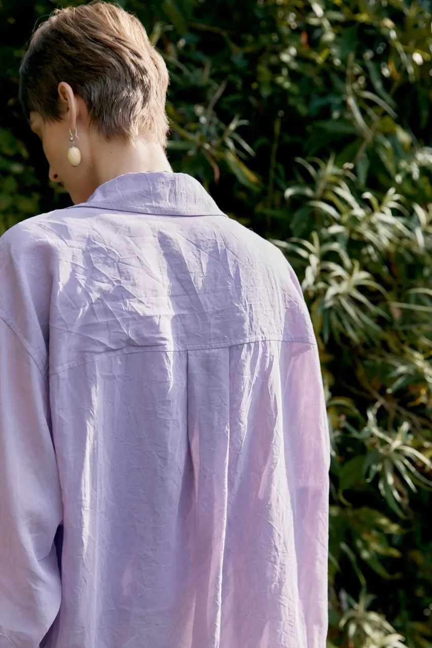 Cawley | Phoebe Shirt - Purple sold by Folk product image thumbnail 5