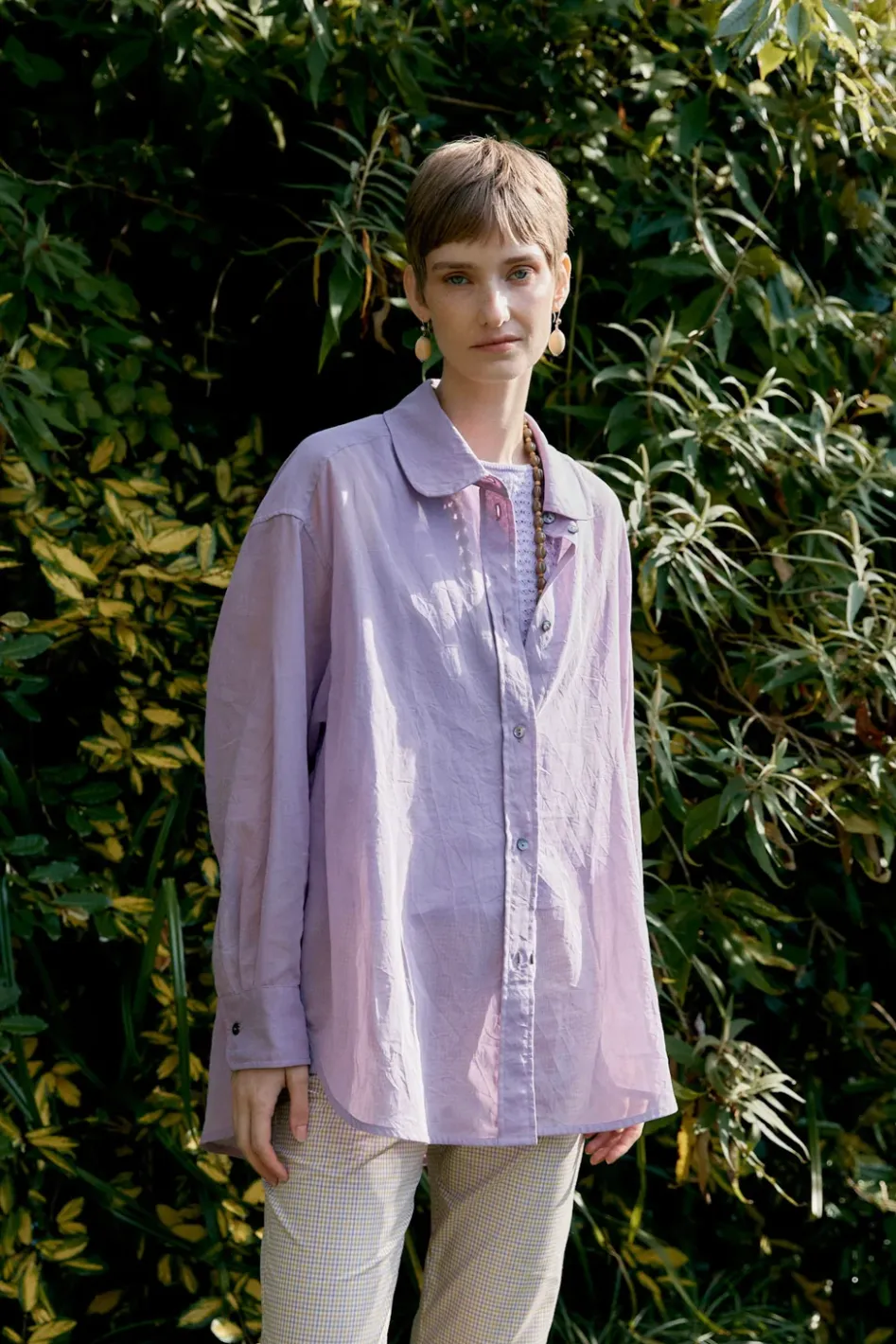 Cawley | Phoebe Shirt - Purple sold by Folk product image thumbnail 2