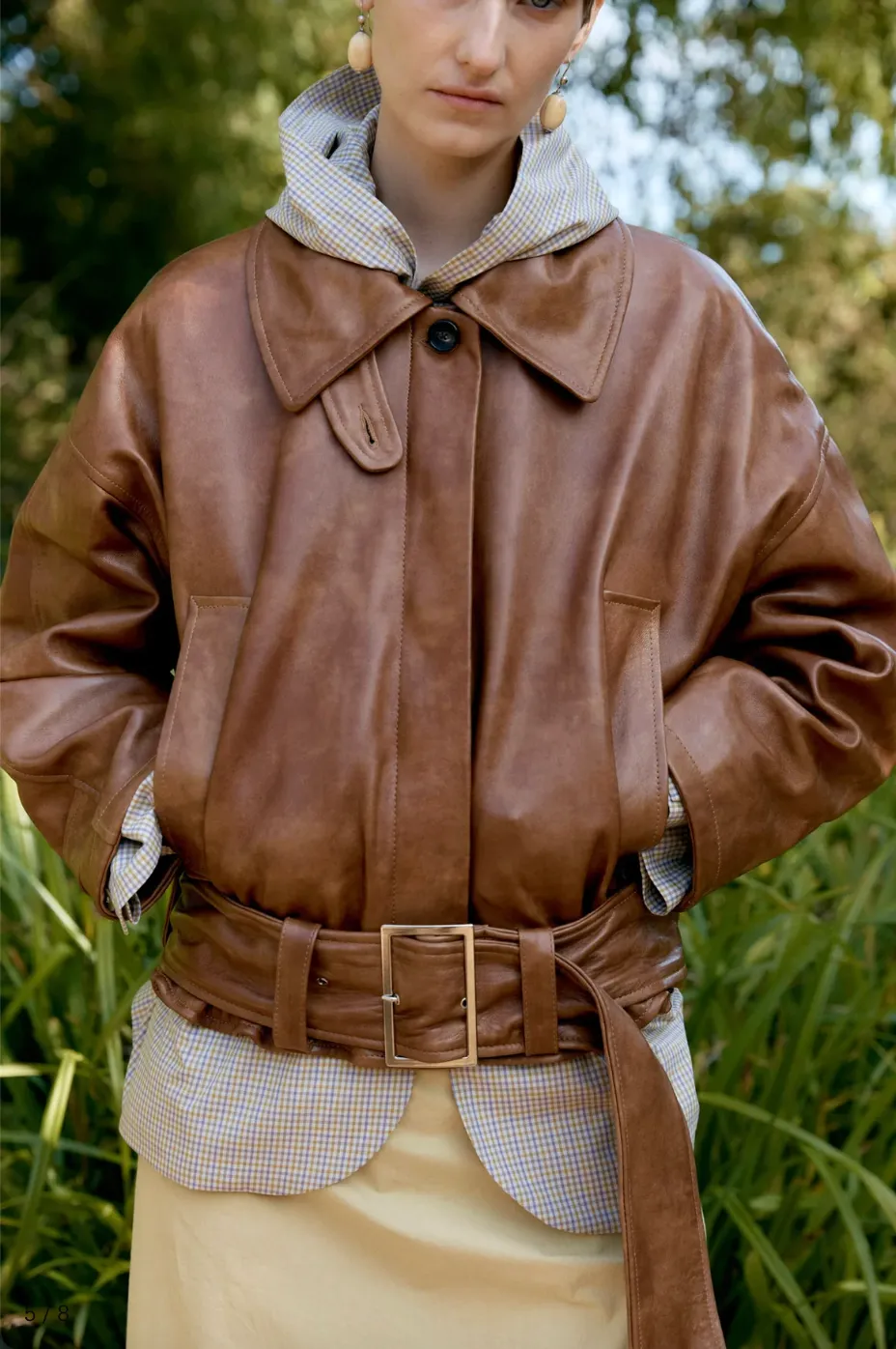 Cawley | Holborn Leather Nara Jacket sold by Folk product image thumbnail 5