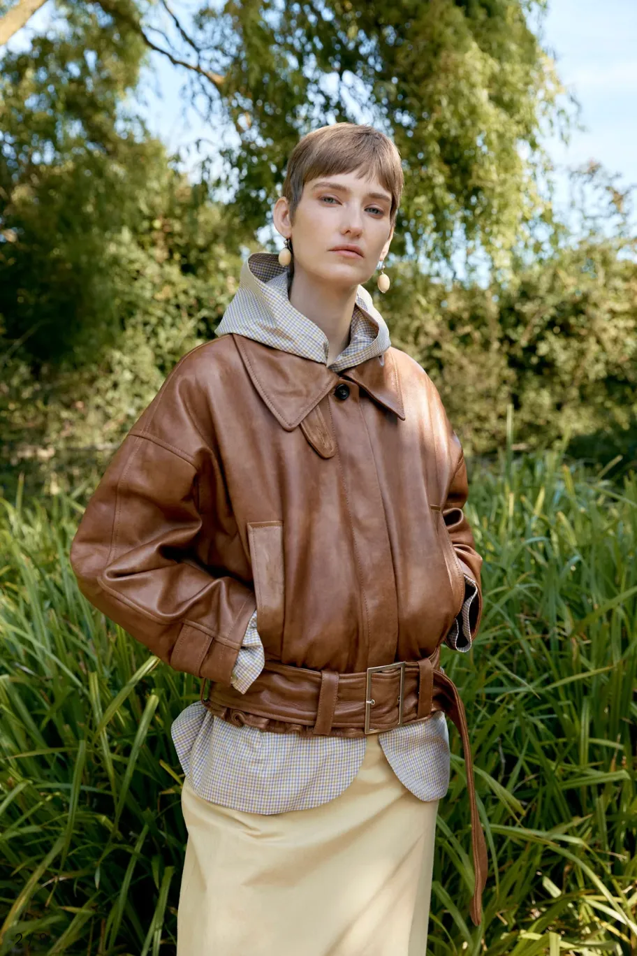 Cawley | Holborn Leather Nara Jacket sold by Folk product image thumbnail 4