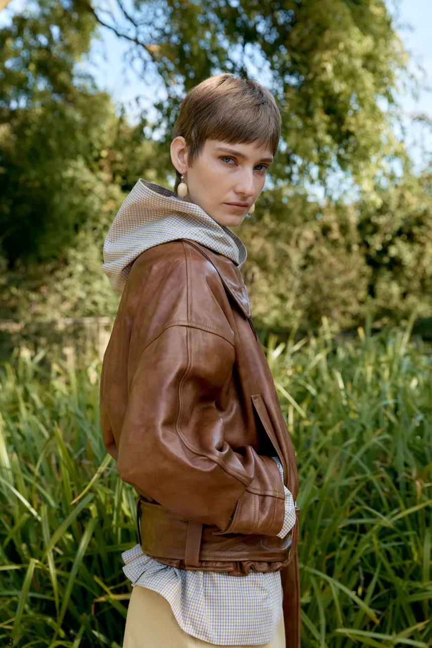 Cawley | Holborn Leather Nara Jacket sold by Folk product image thumbnail 2