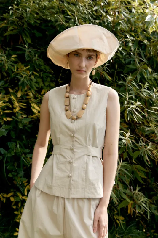 Cawley | Dry Oilskin Sunhat - Natural made by Cawley