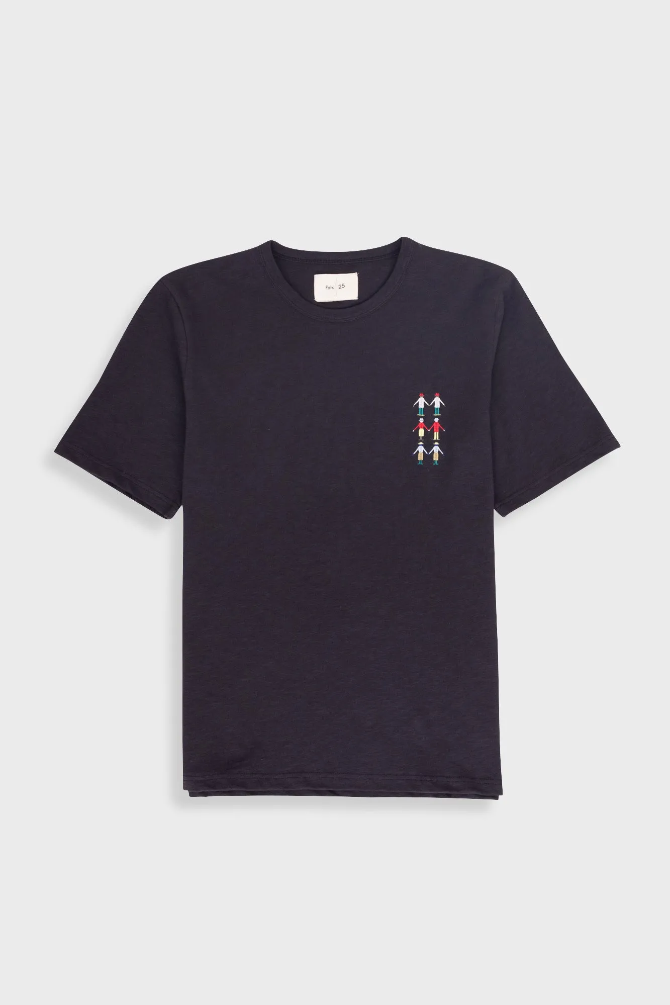 People T-Shirt - Soft Black Multi sold by Folk
