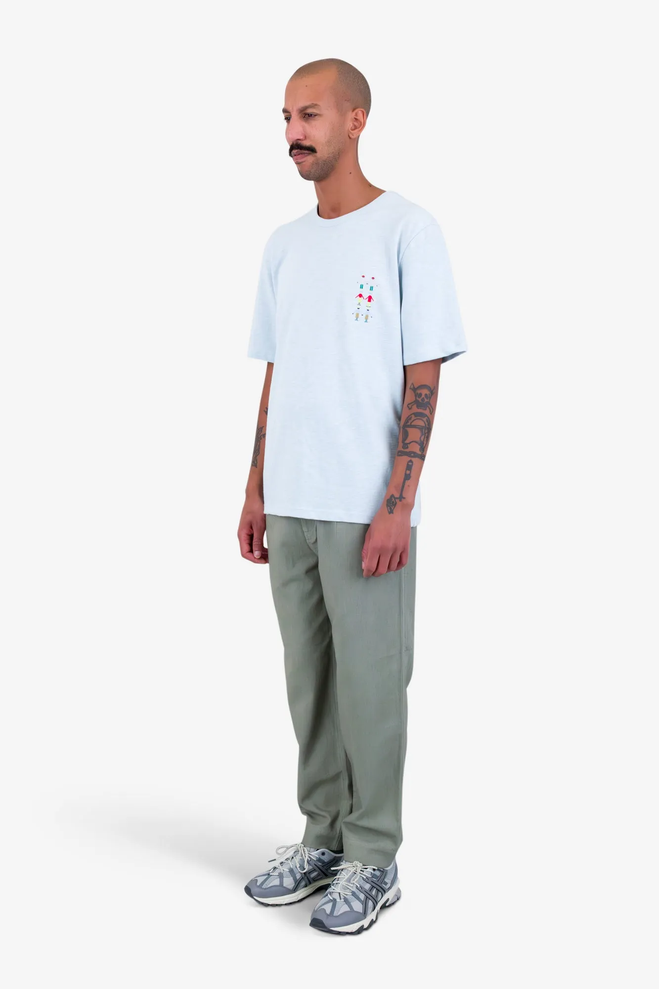 People T-Shirt - Soft Blue sold by Folk product image thumbnail 3