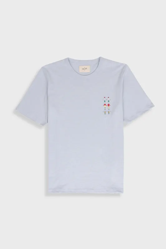 People T-Shirt - Soft Blue made by Folk