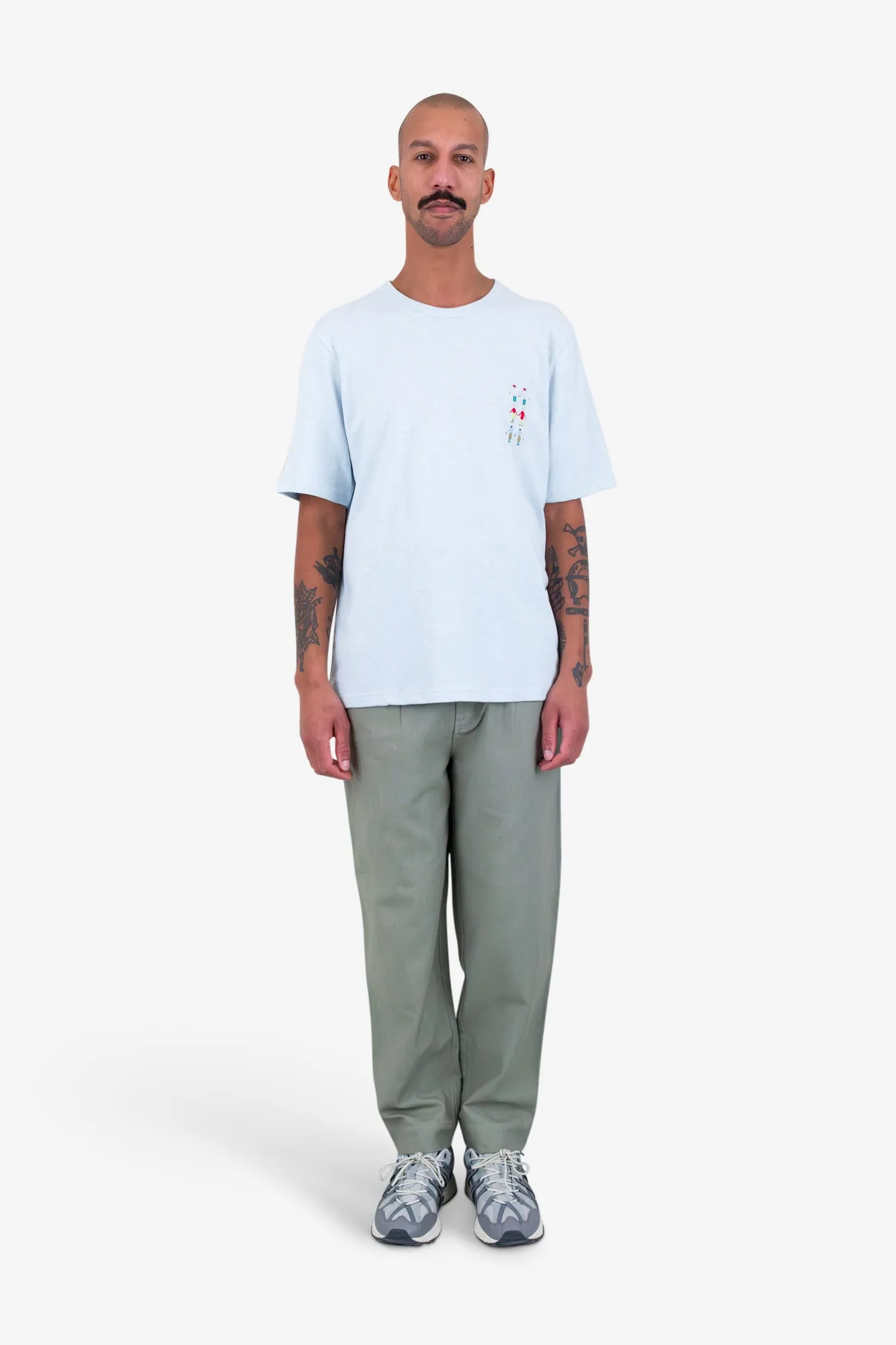 People T-Shirt - Soft Blue sold by Folk product image thumbnail 2