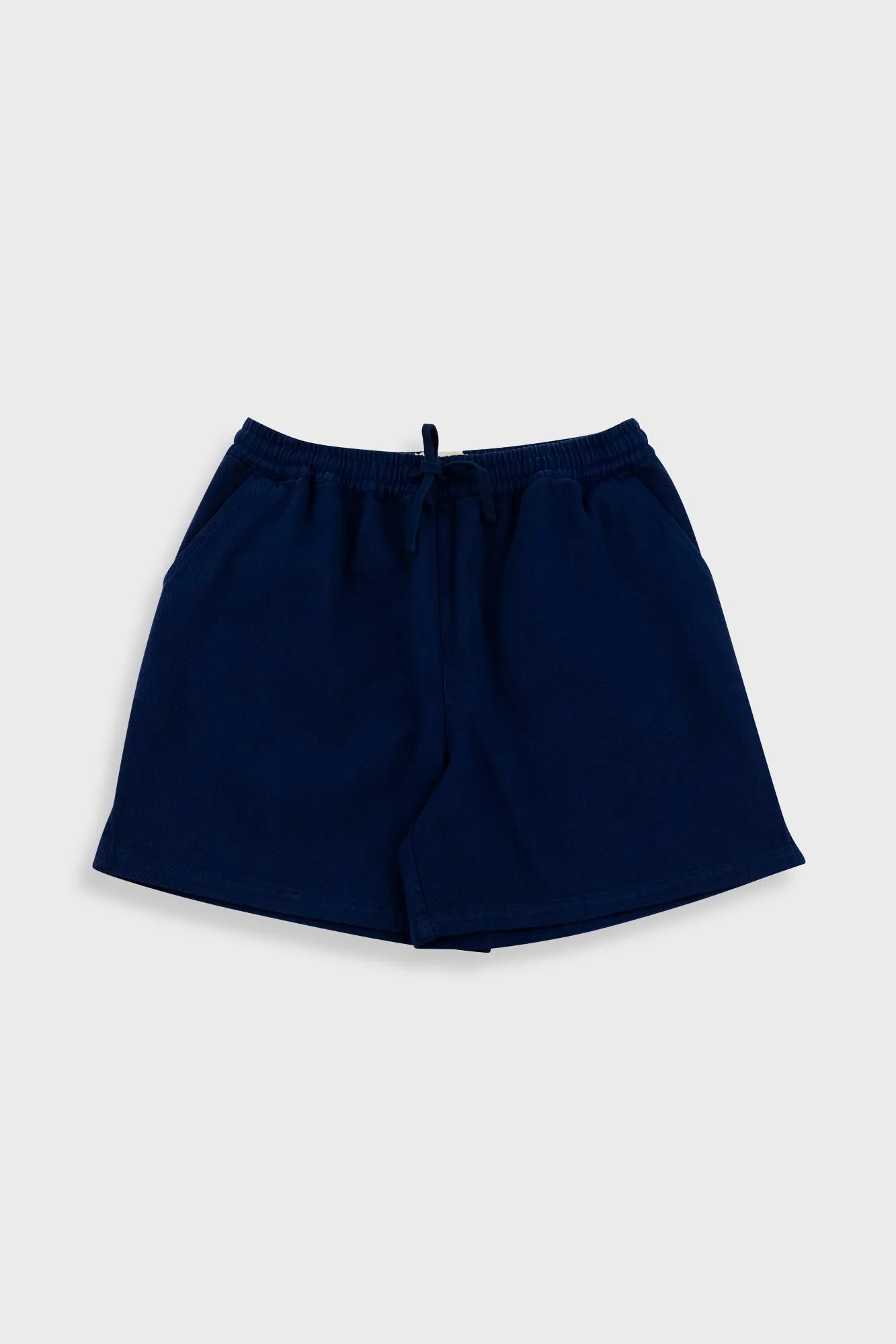 Wide Signal Shorts - Indigo Twill sold by Folk