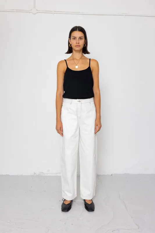 Baggy Trouser - White Denim made by Folk