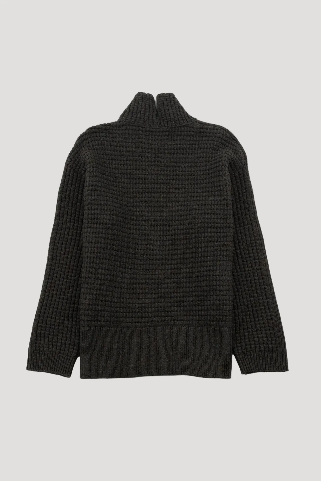 Funnel Neck Jumper - Dark Forest Green sold by Folk product image thumbnail 3