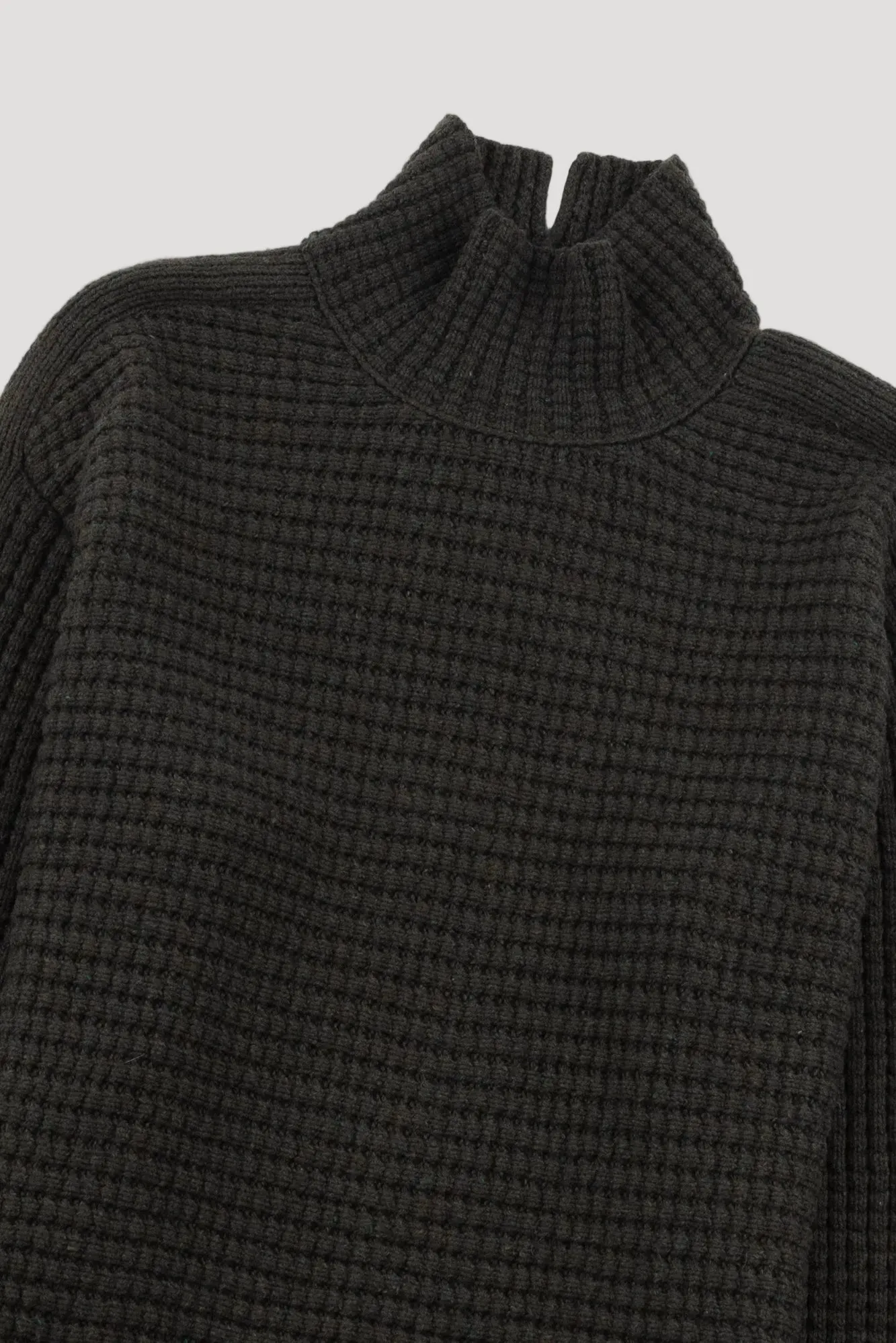 Funnel Neck Jumper - Dark Forest Green sold by Folk product image thumbnail 2