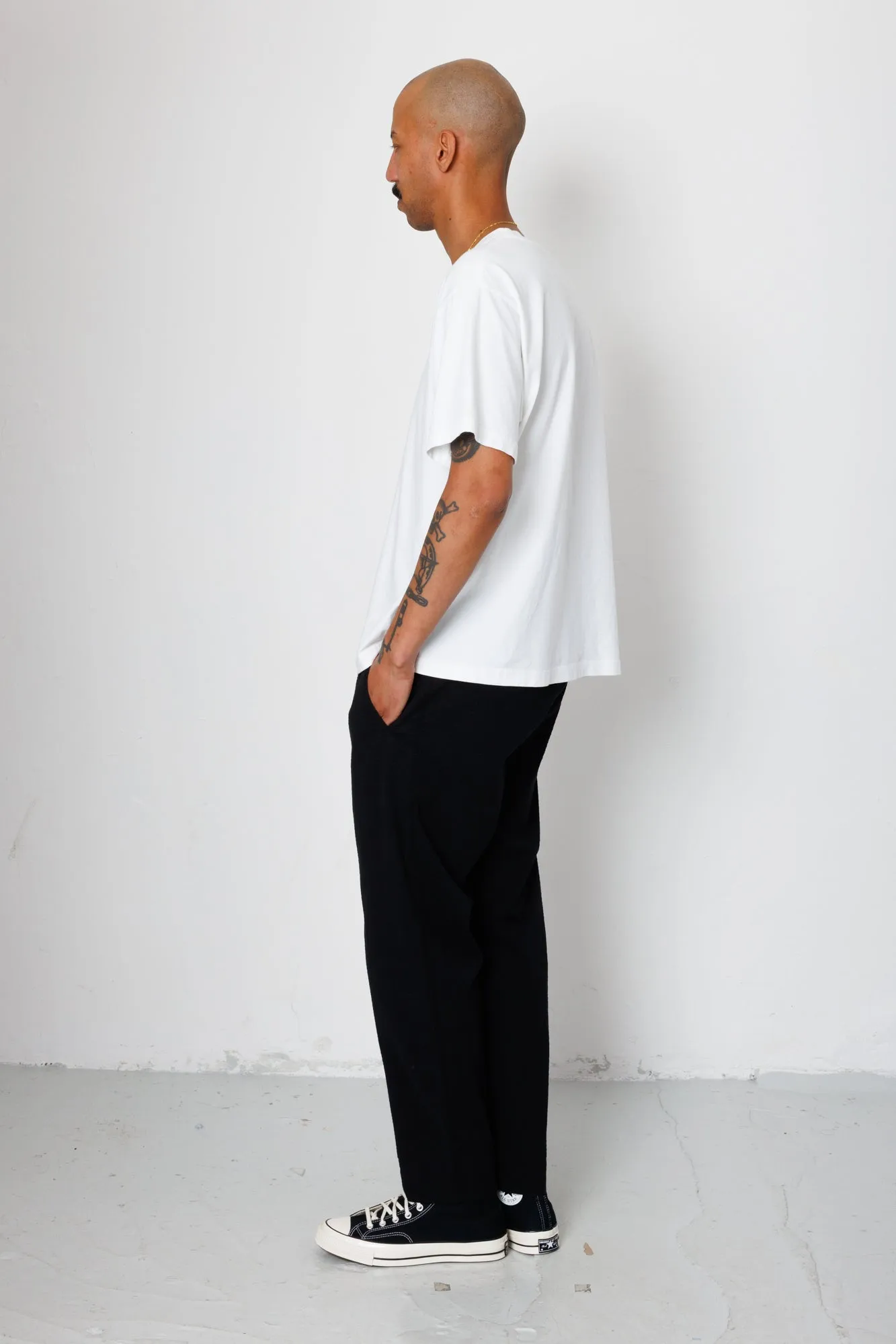 Assembly Pant - Black Seersucker sold by Folk product image thumbnail 5