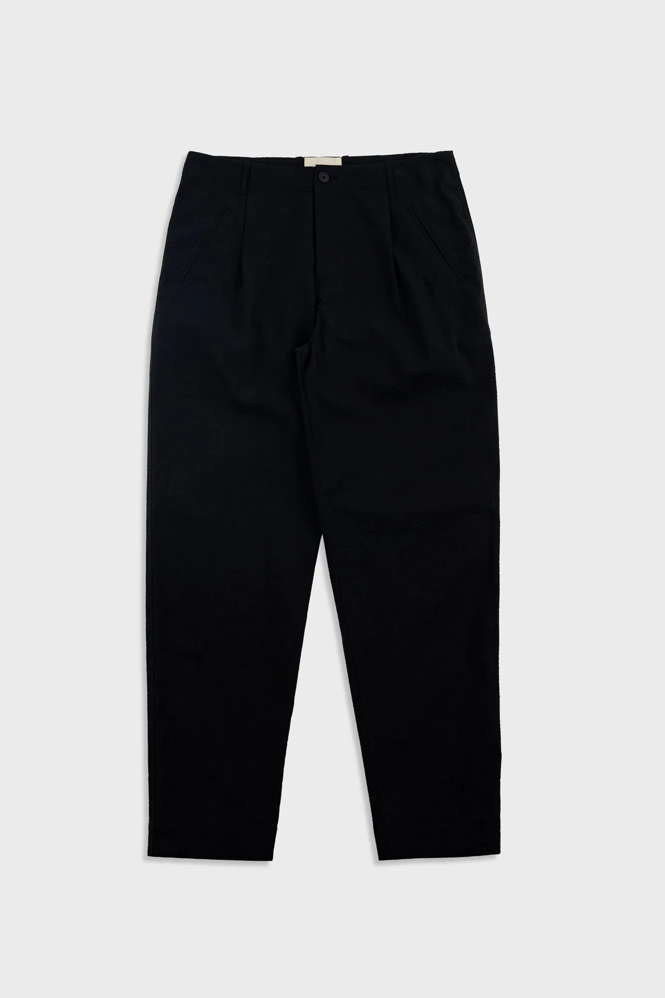 Assembly Pant - Black Seersucker sold by Folk