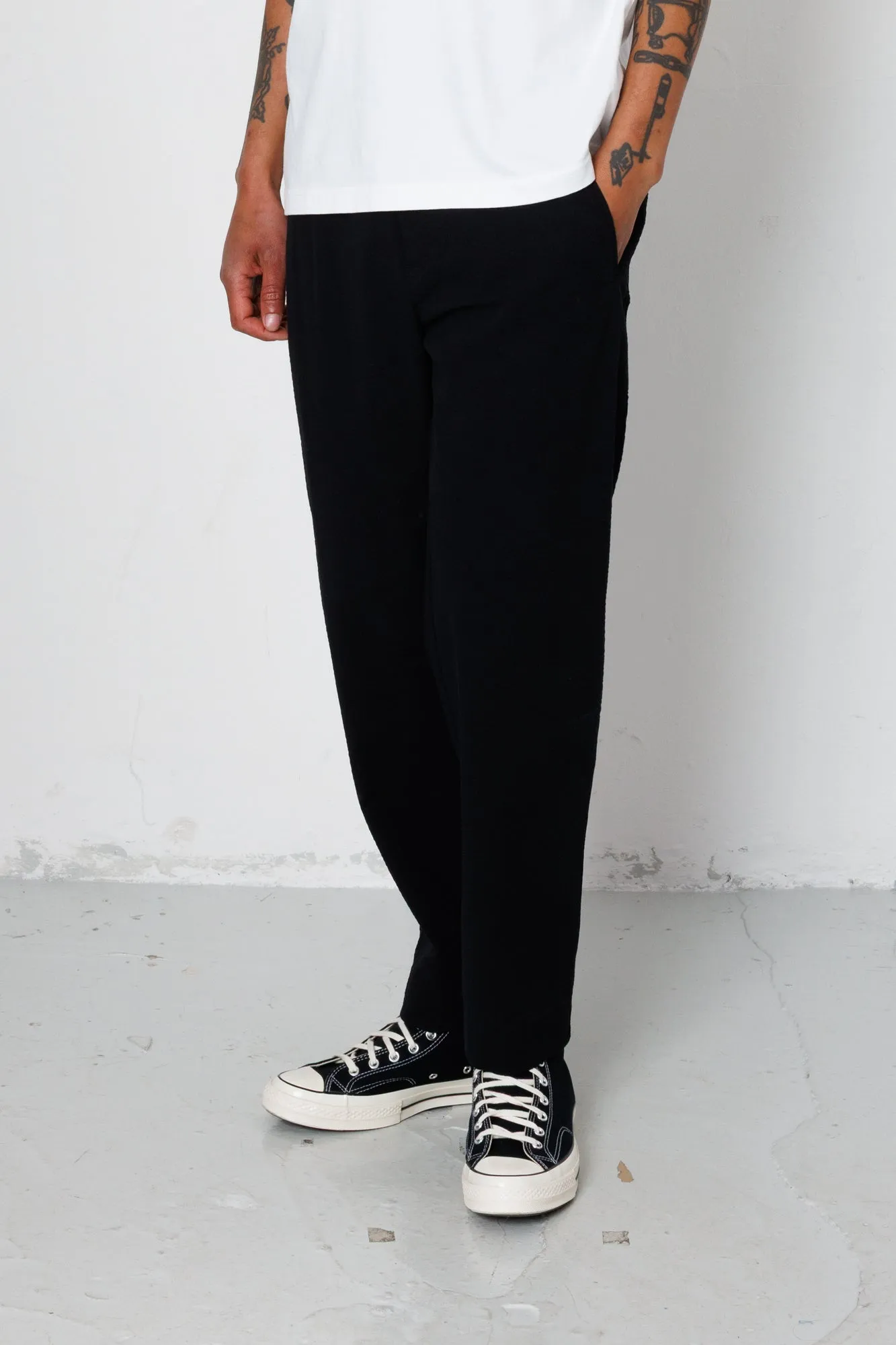 Assembly Pant - Black Seersucker sold by Folk product image thumbnail 3