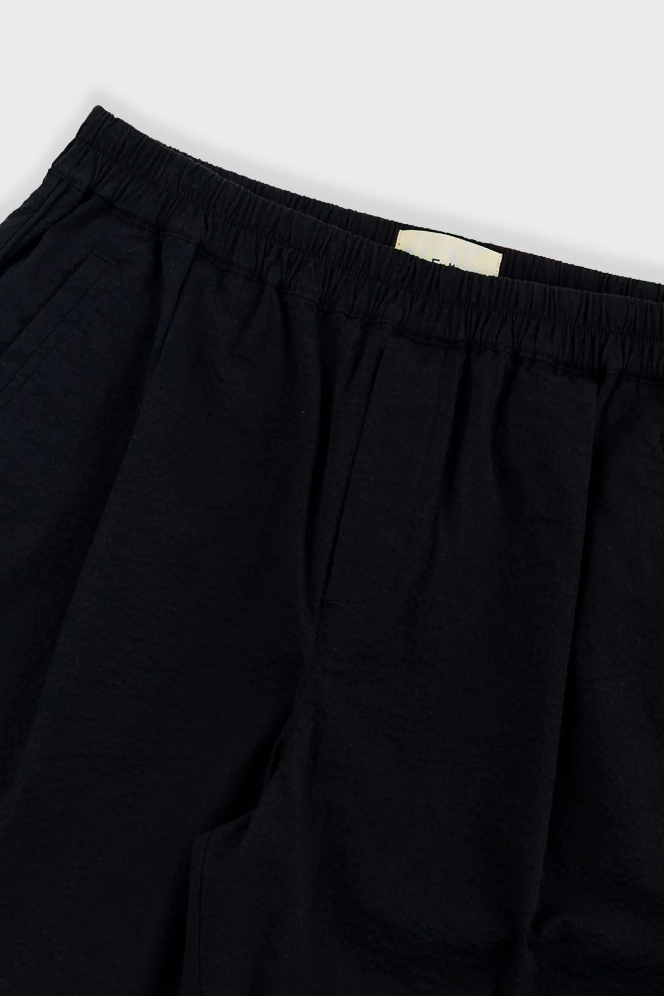 Relaxed Assembly Short - Black Seersucker sold by Folk product image thumbnail 4