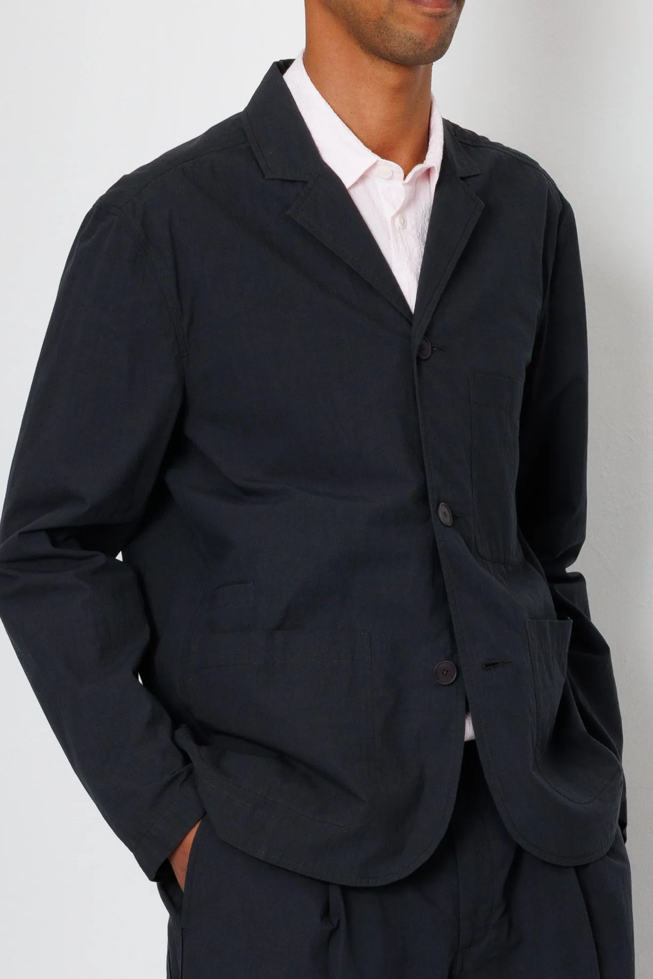 Wide Fit Blazer - Charcoal sold by Folk product image thumbnail 4