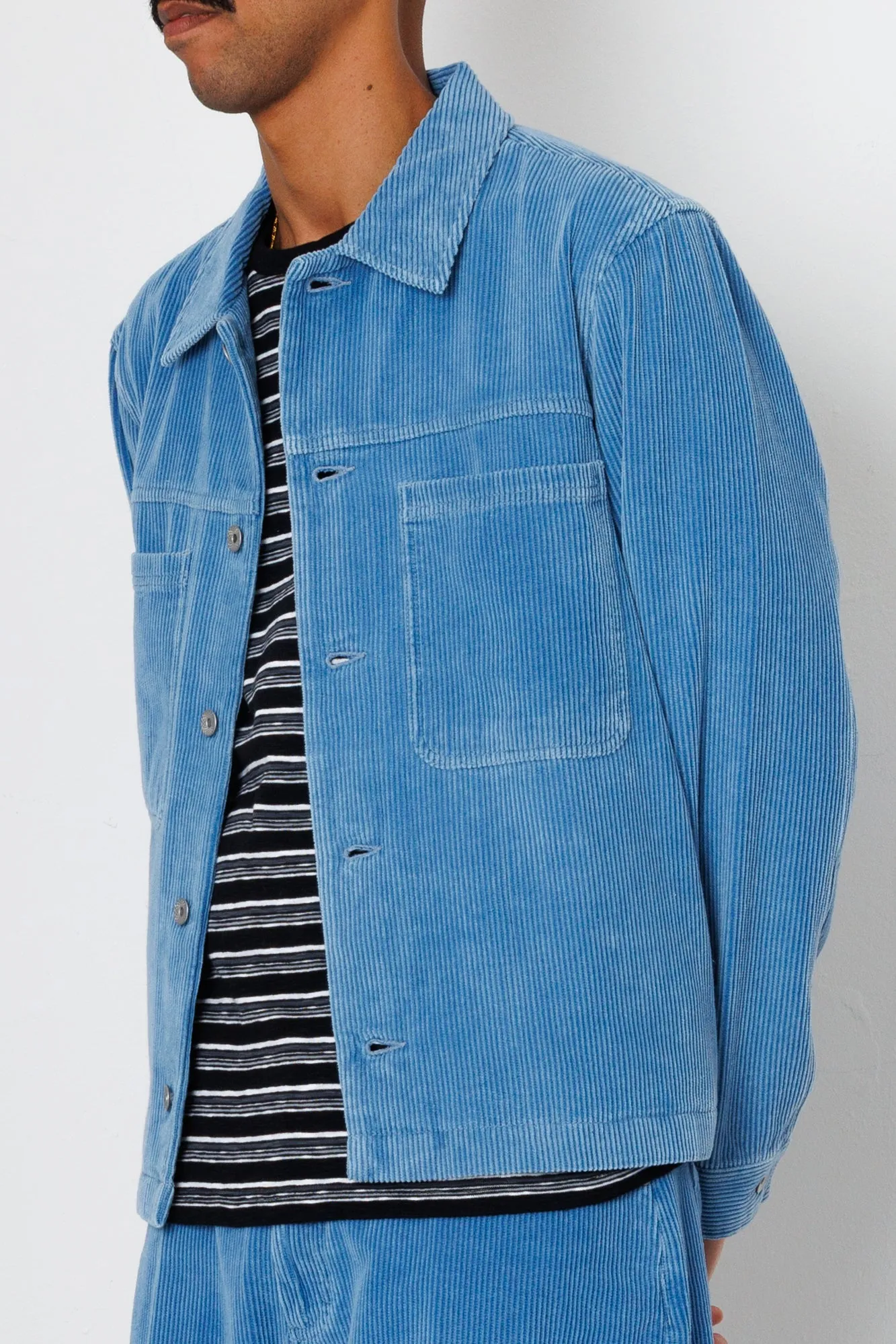 Zaki Jacket - Soft Blue Cord sold by Folk product image thumbnail 4