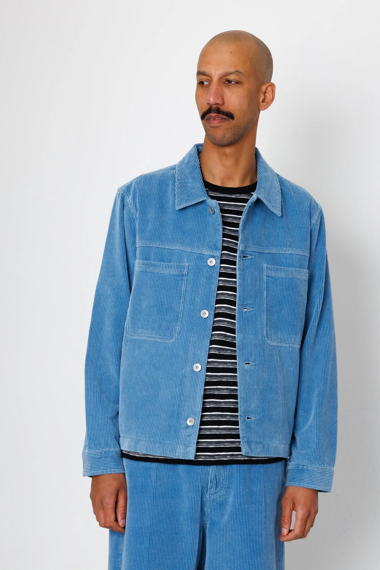 Zaki Jacket - Soft Blue Cord sold by Folk product image thumbnail 5