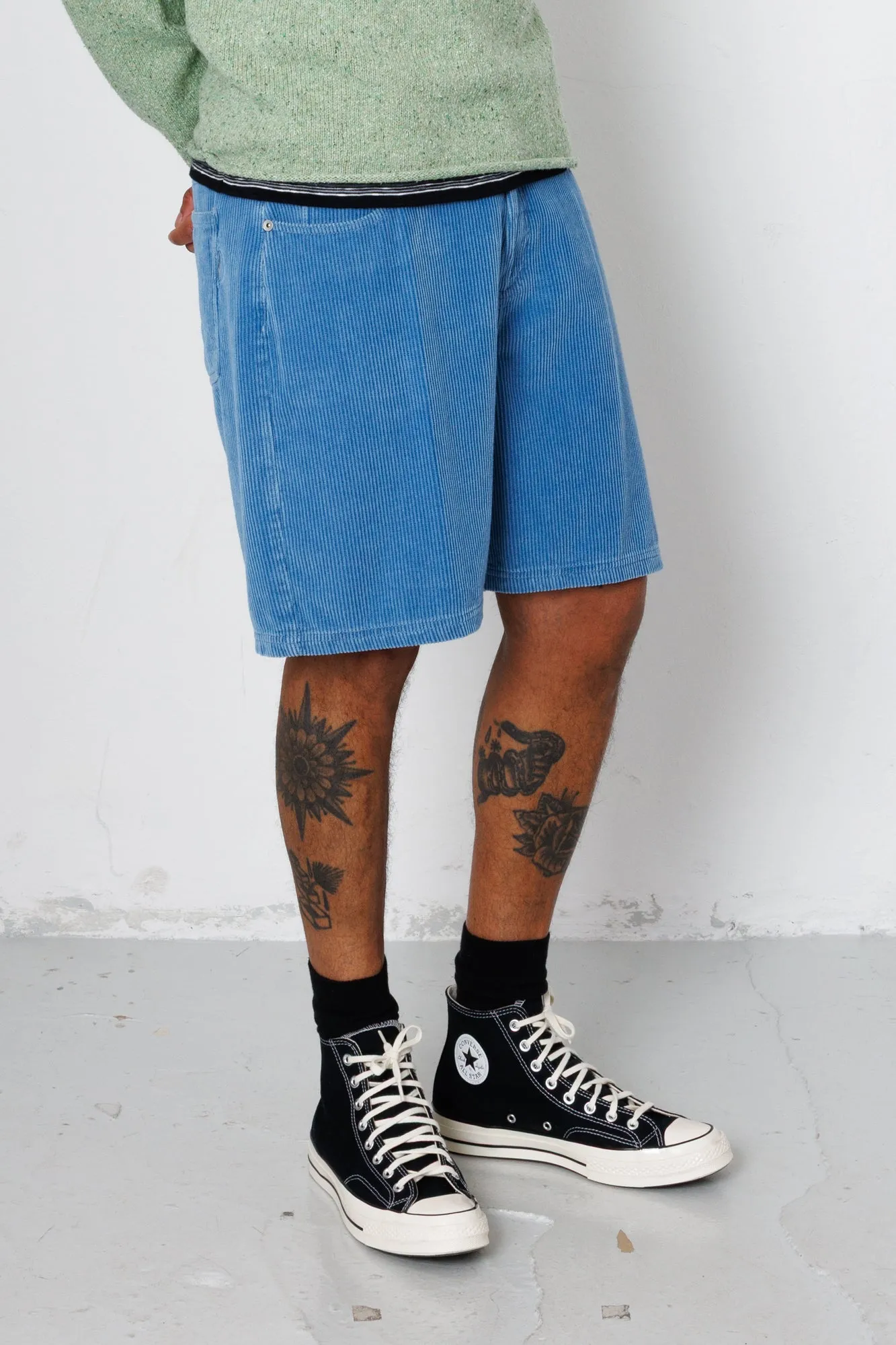 Relaxed Jean Short - Soft Blue Cord sold by Folk product image thumbnail 3