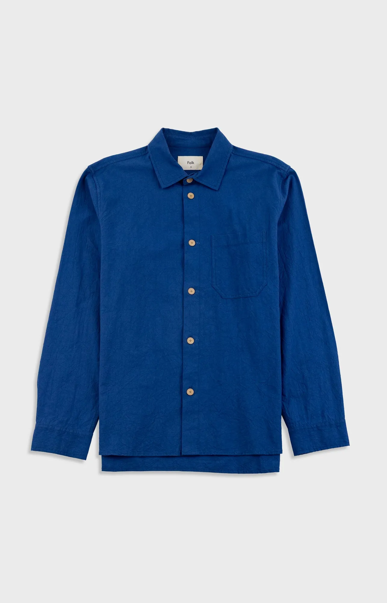 Easy Fit Shirt - Blue Crinkle sold by Folk