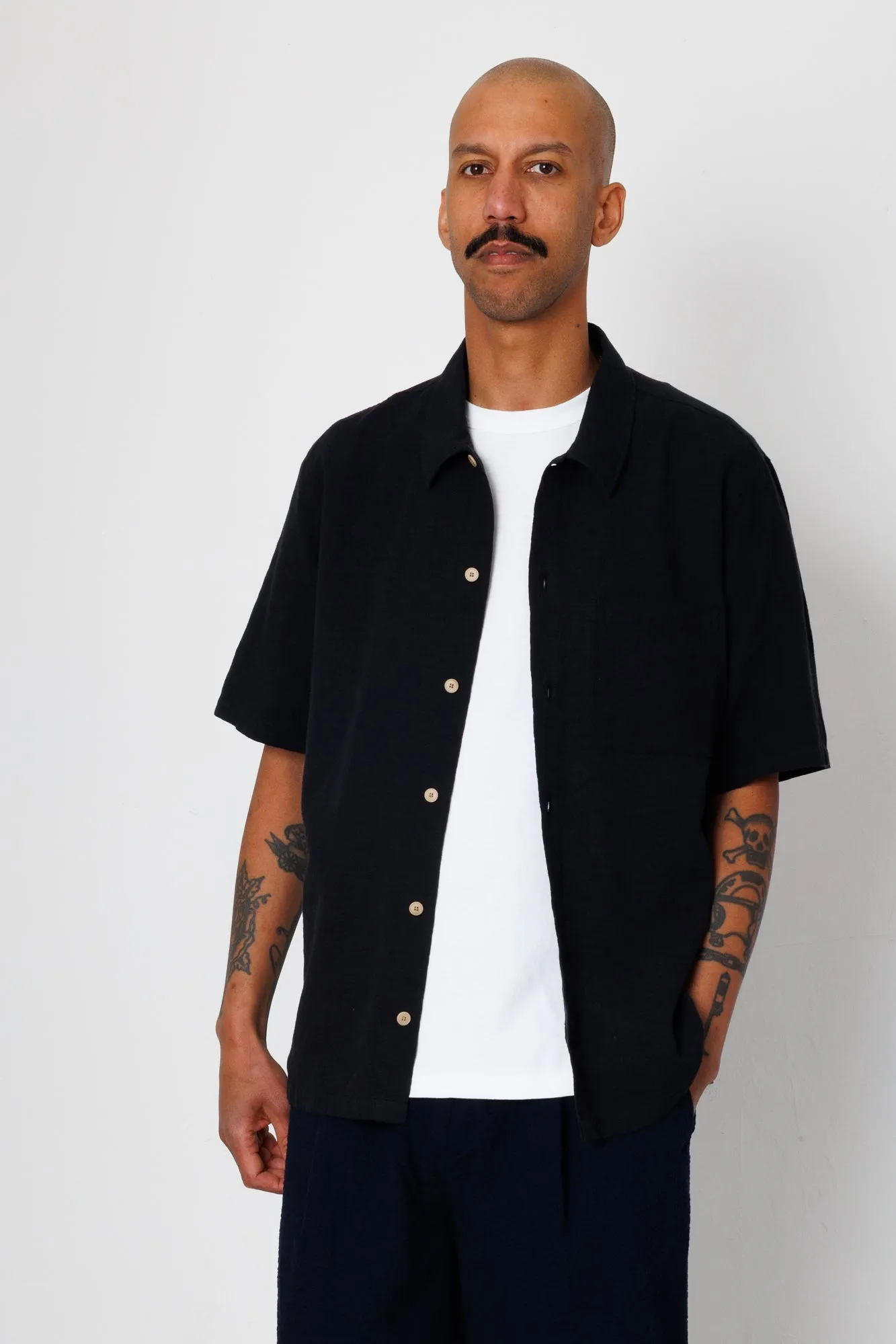 Gabe Shirt - Black sold by Folk product image thumbnail 3