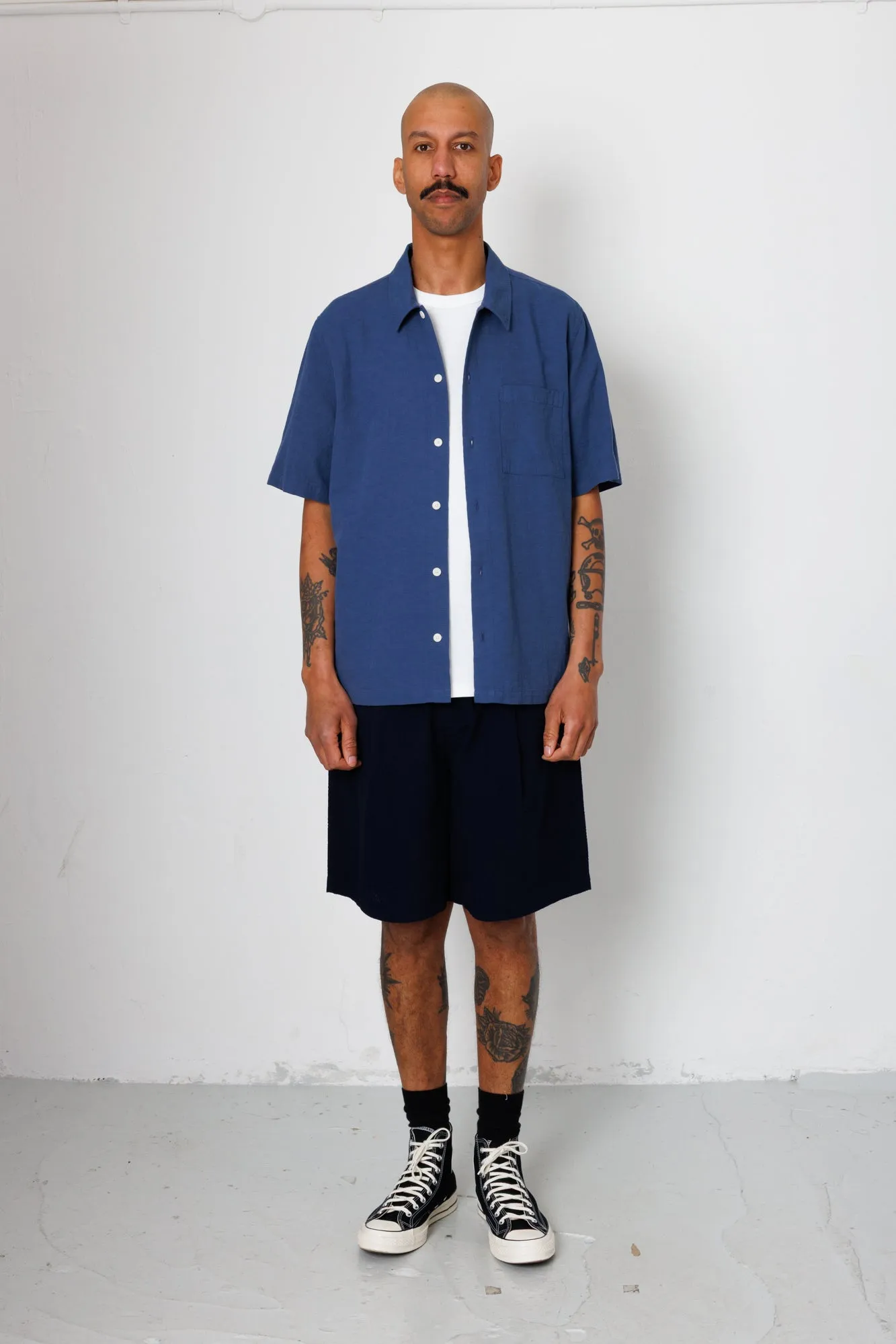 Gabe Shirt - Soft Navy sold by Folk product image thumbnail 2