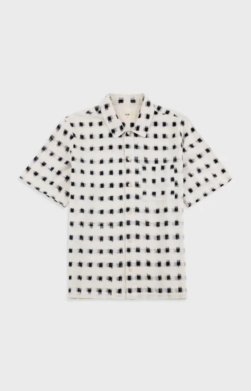 Gabe Shirt - Black Window Ikat | Folk x Goss Brothers made by Folk