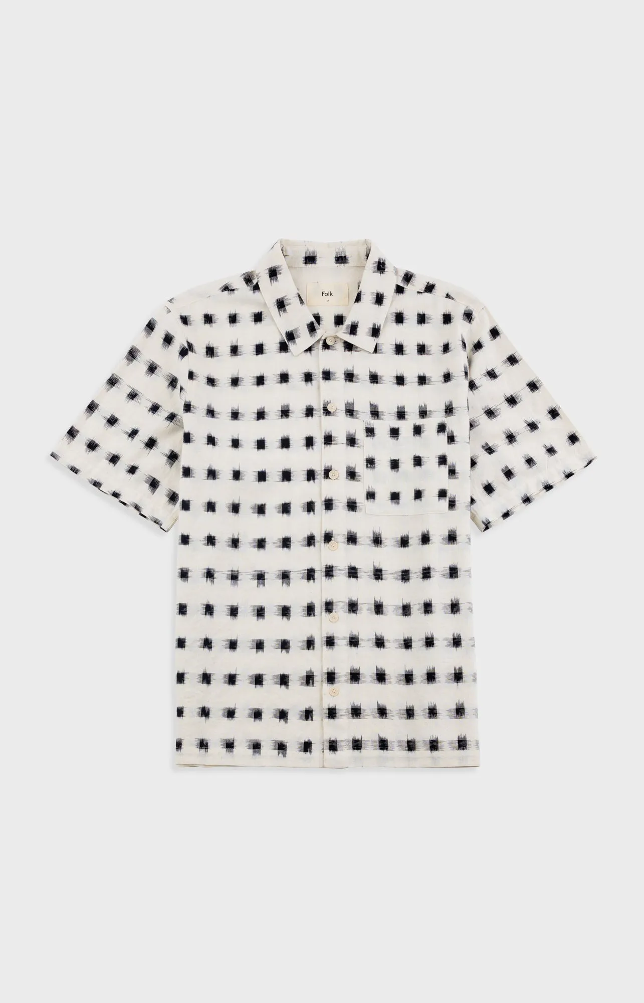 Gabe Shirt - Black Window Ikat | Folk x Goss Brothers sold by Folk