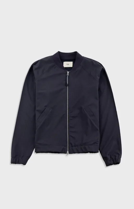Pintuck Jersey Bomber - Charcoal made by Folk