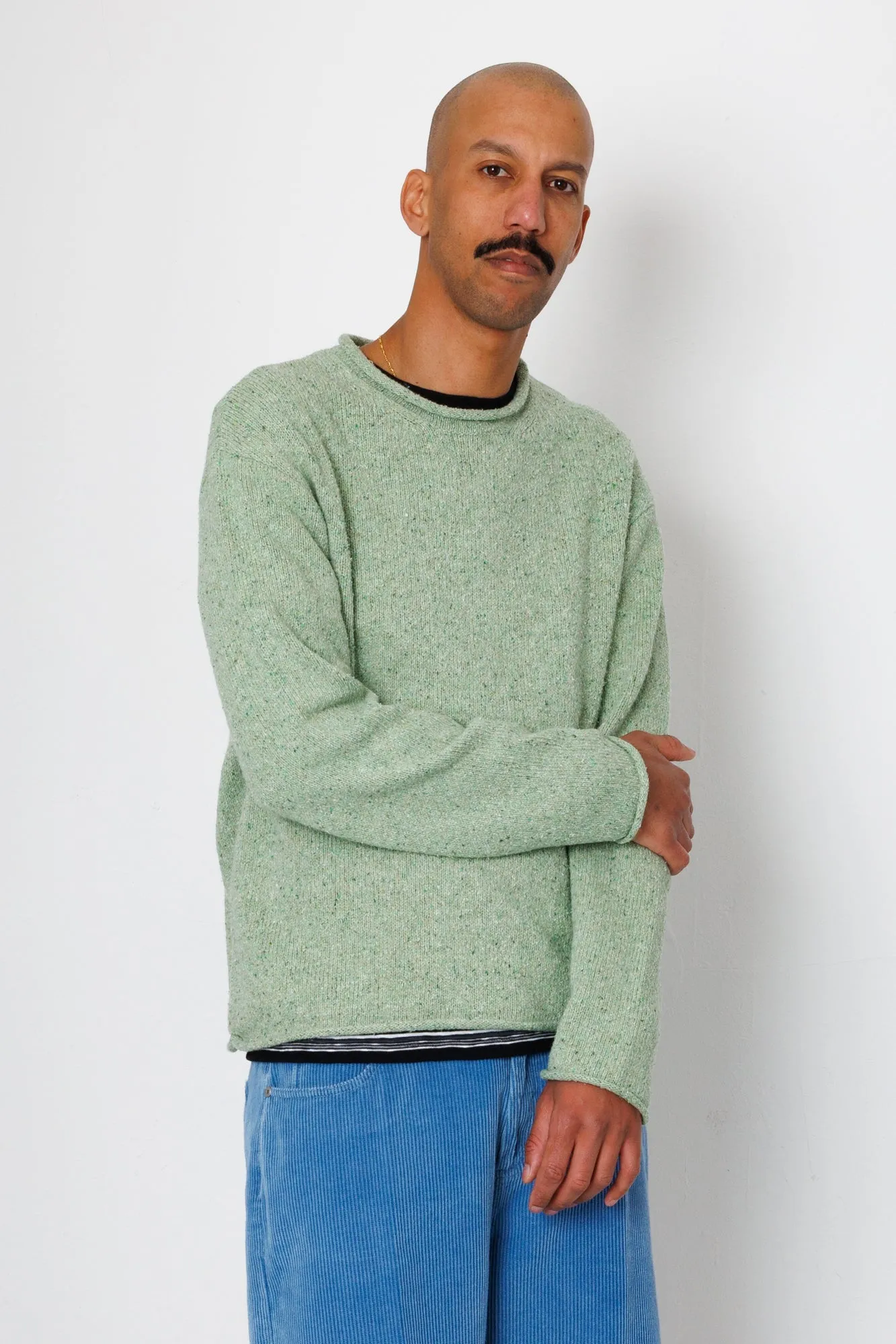 Slouch Crew - Light Sage sold by Folk product image thumbnail 2