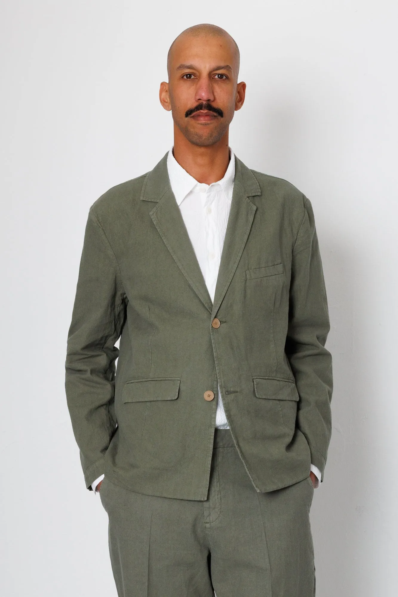 Lunar Blazer - Dark Sage sold by Folk product image thumbnail 3