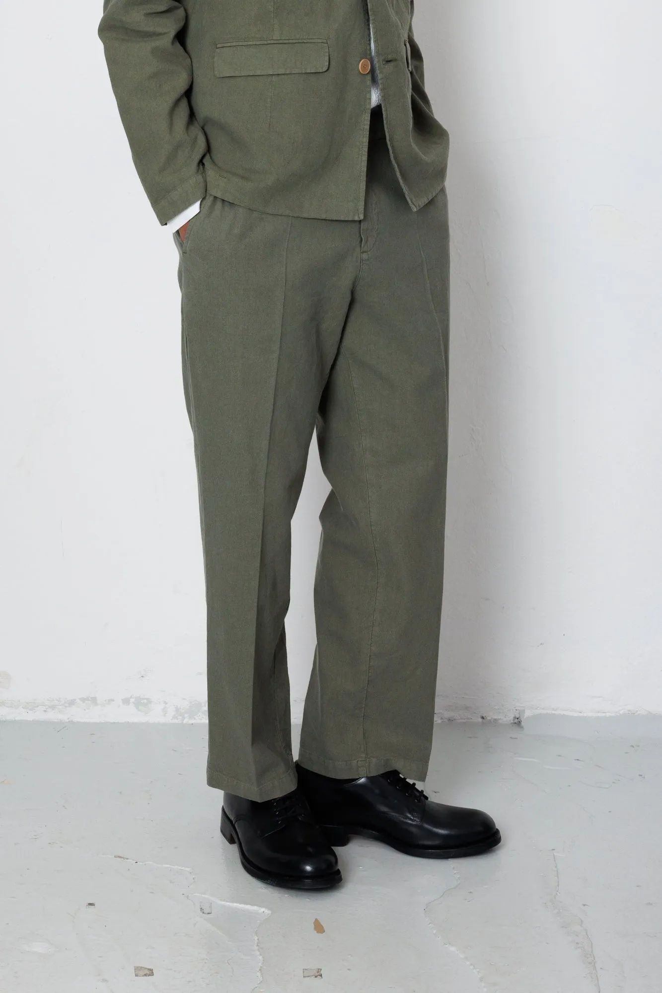 Lunar Suit Trouser - Dark Sage sold by Folk product image thumbnail 3