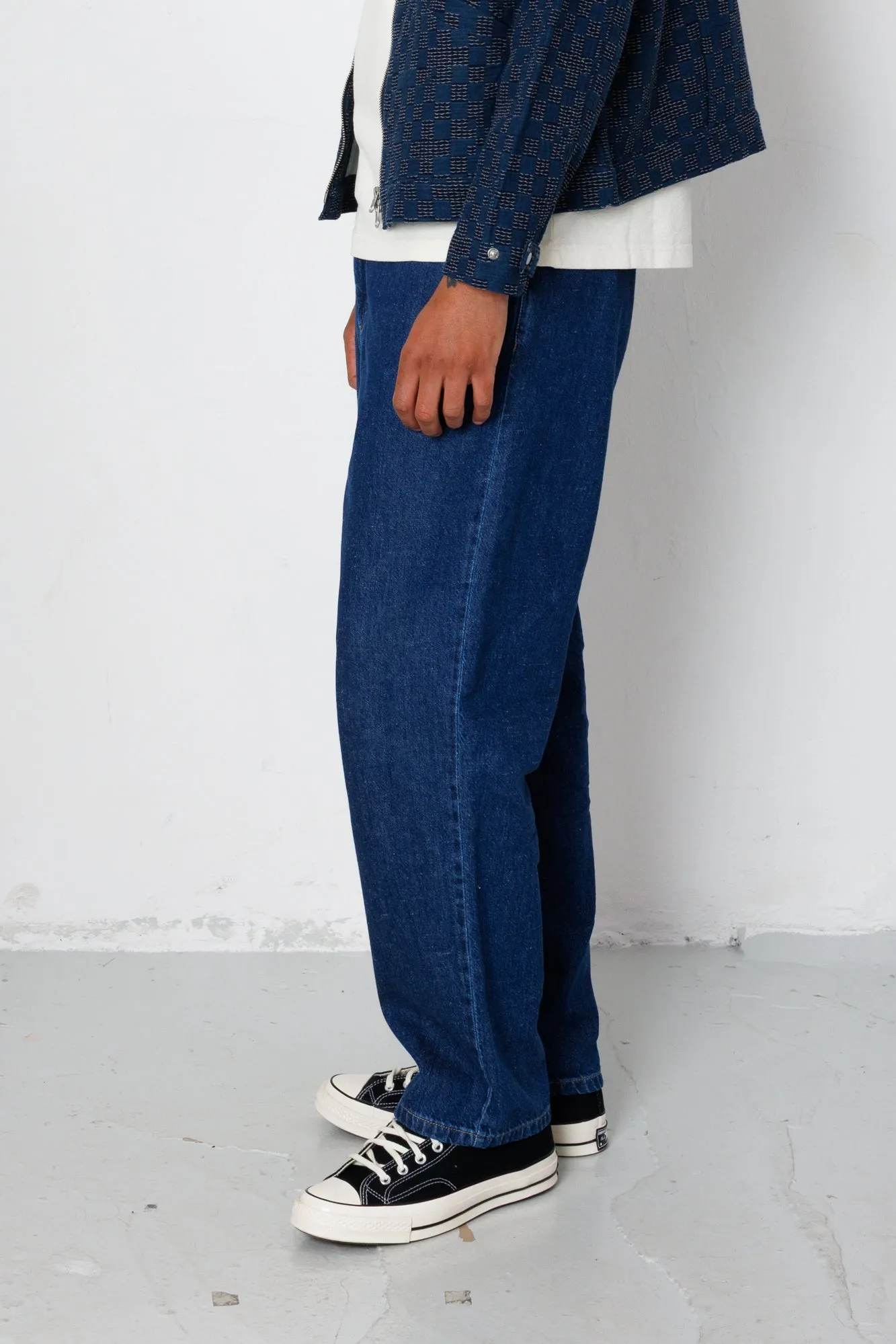 Barrel Leg Jean - Mid Slub Denim sold by Folk product image thumbnail 4