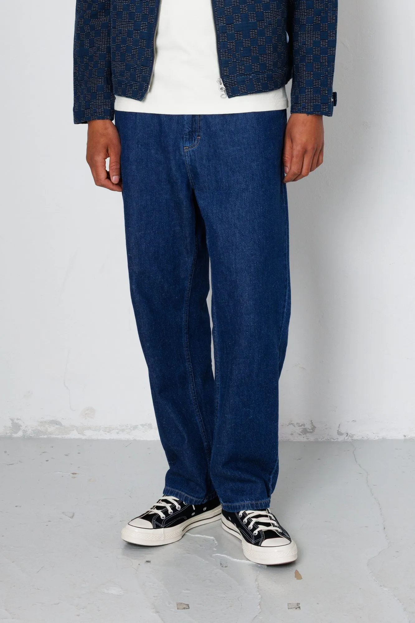 Barrel Leg Jean - Mid Slub Denim sold by Folk product image thumbnail 3