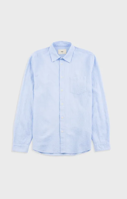 Relaxed Fit Shirt - Light Blue Texture made by Folk