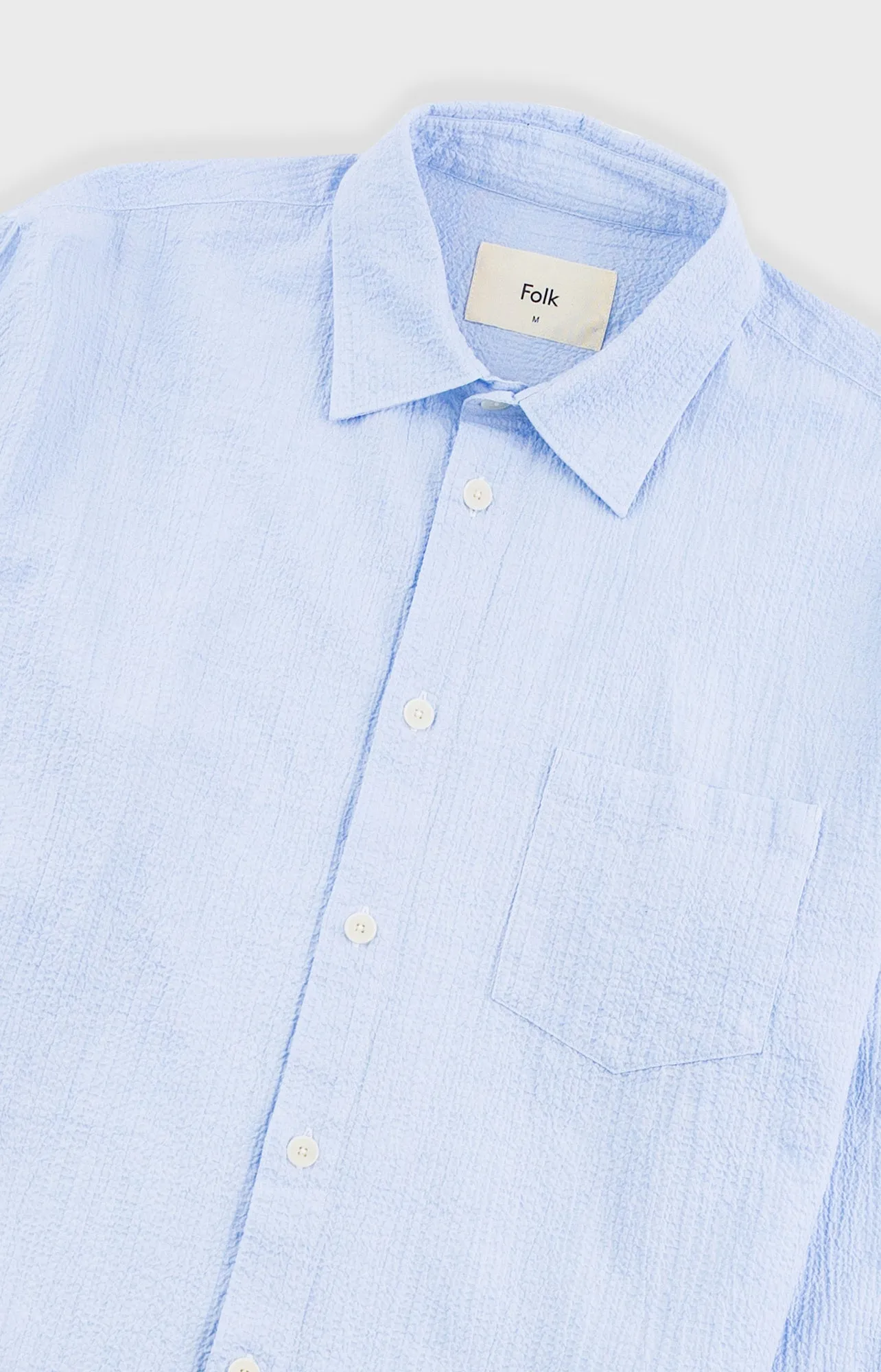 Relaxed Fit Shirt - Light Blue Texture sold by Folk product image thumbnail 4
