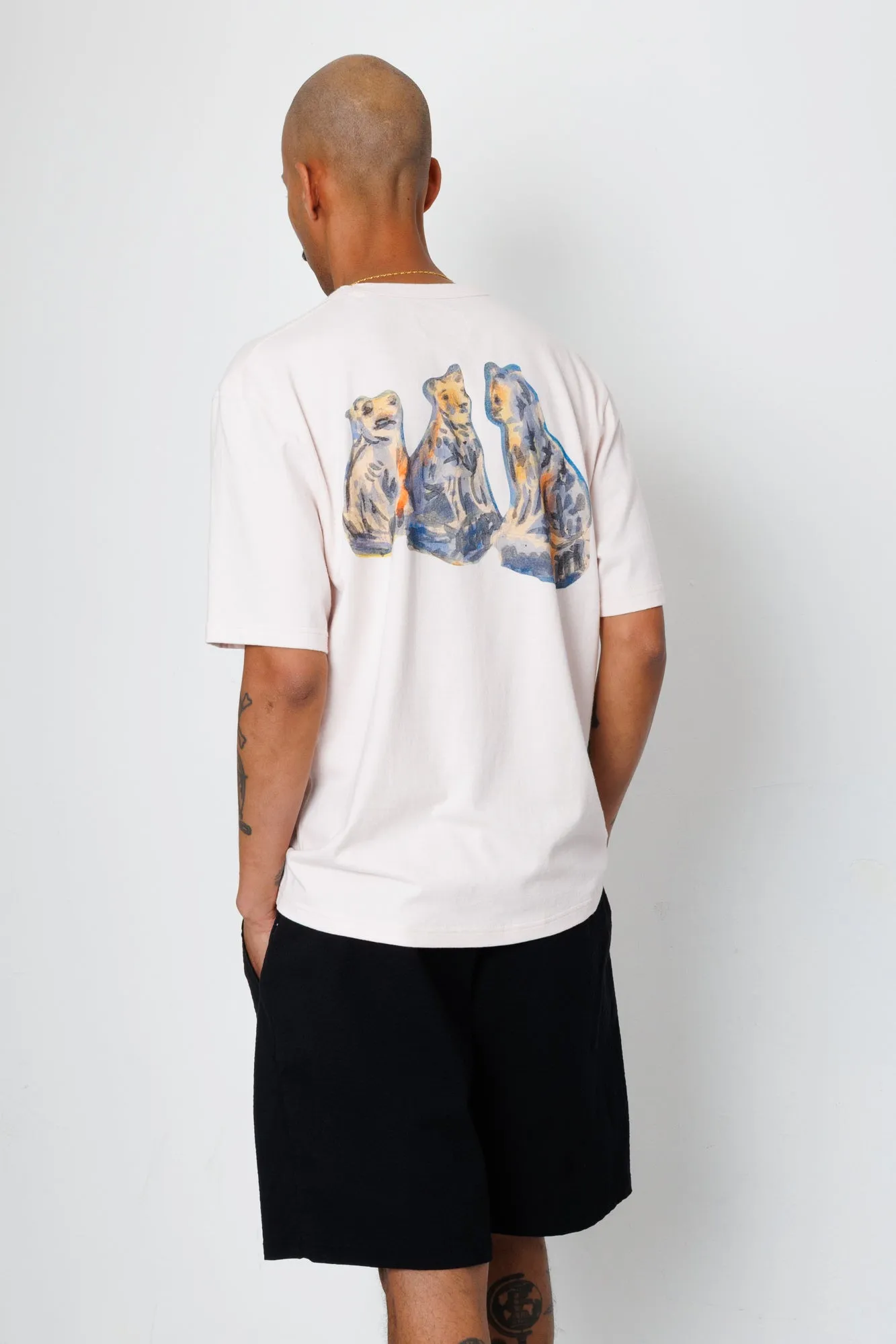 Relaxed T-Shirt - Light Pink Jungle Cat | Folk x Goss Brothers sold by Folk product image thumbnail 5