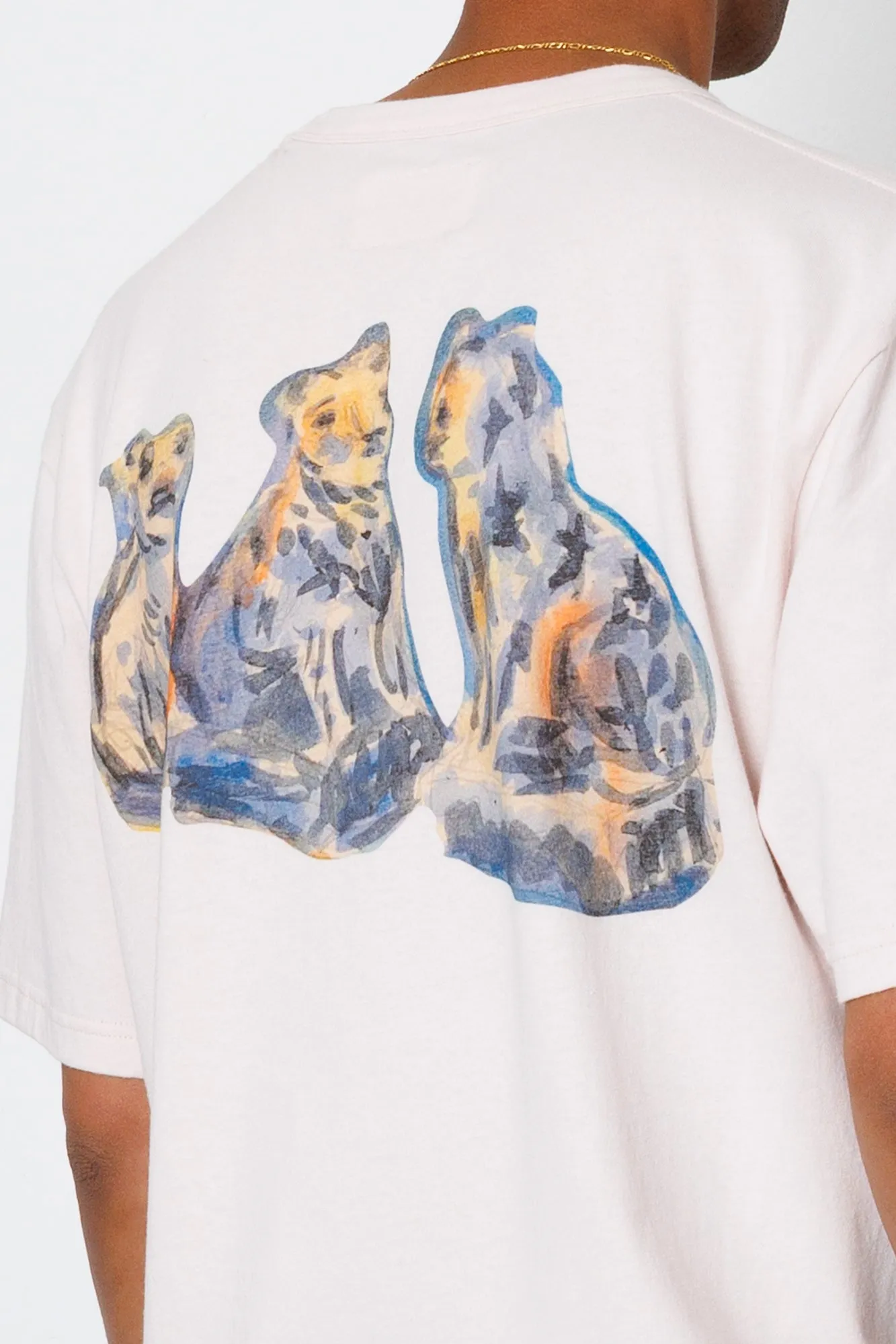 Relaxed T-Shirt - Light Pink Jungle Cat | Folk x Goss Brothers sold by Folk product image thumbnail 2