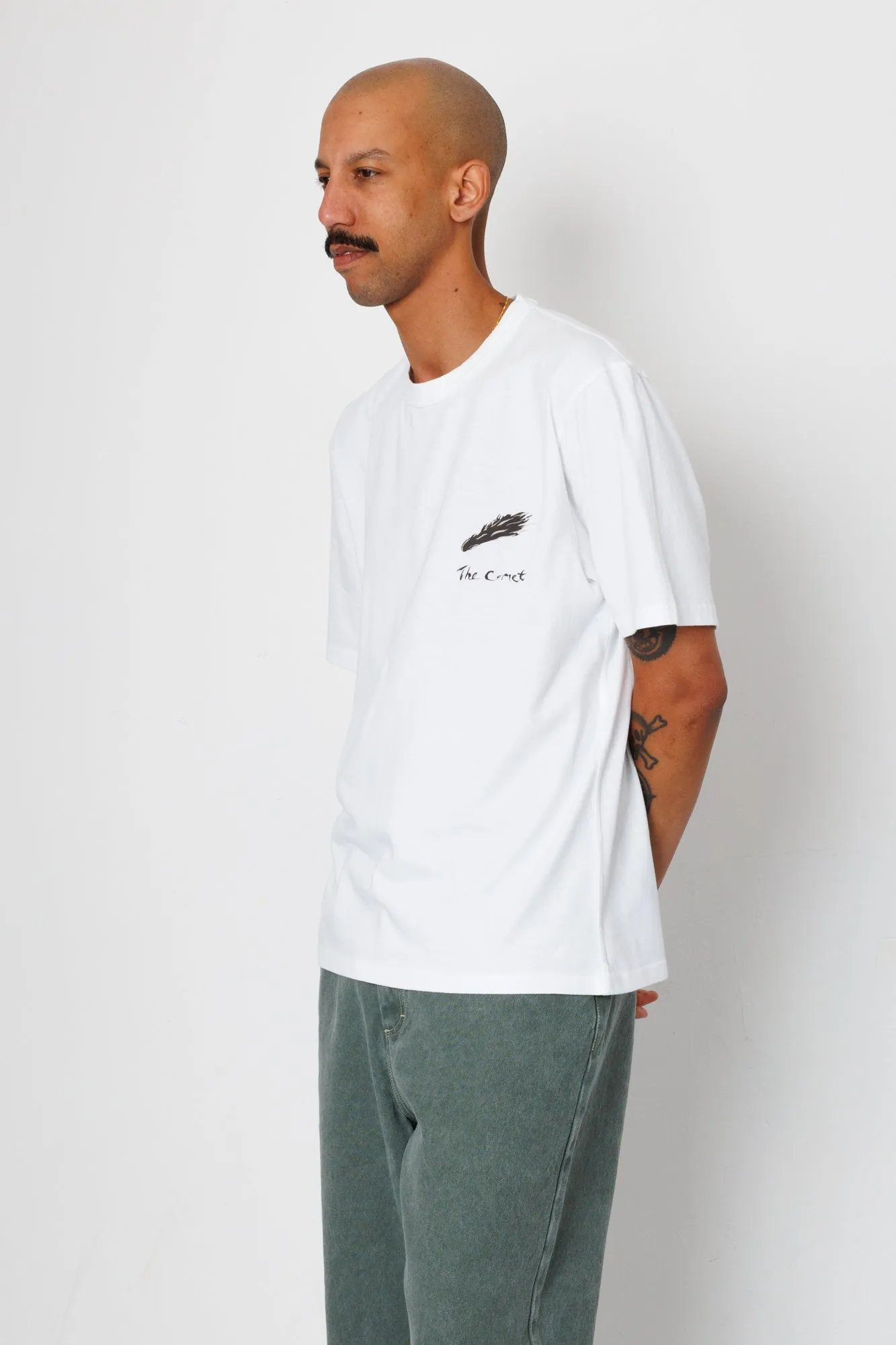 Relaxed T-Shirt - White Comet | Folk x Goss Brothers sold by Folk product image thumbnail 4