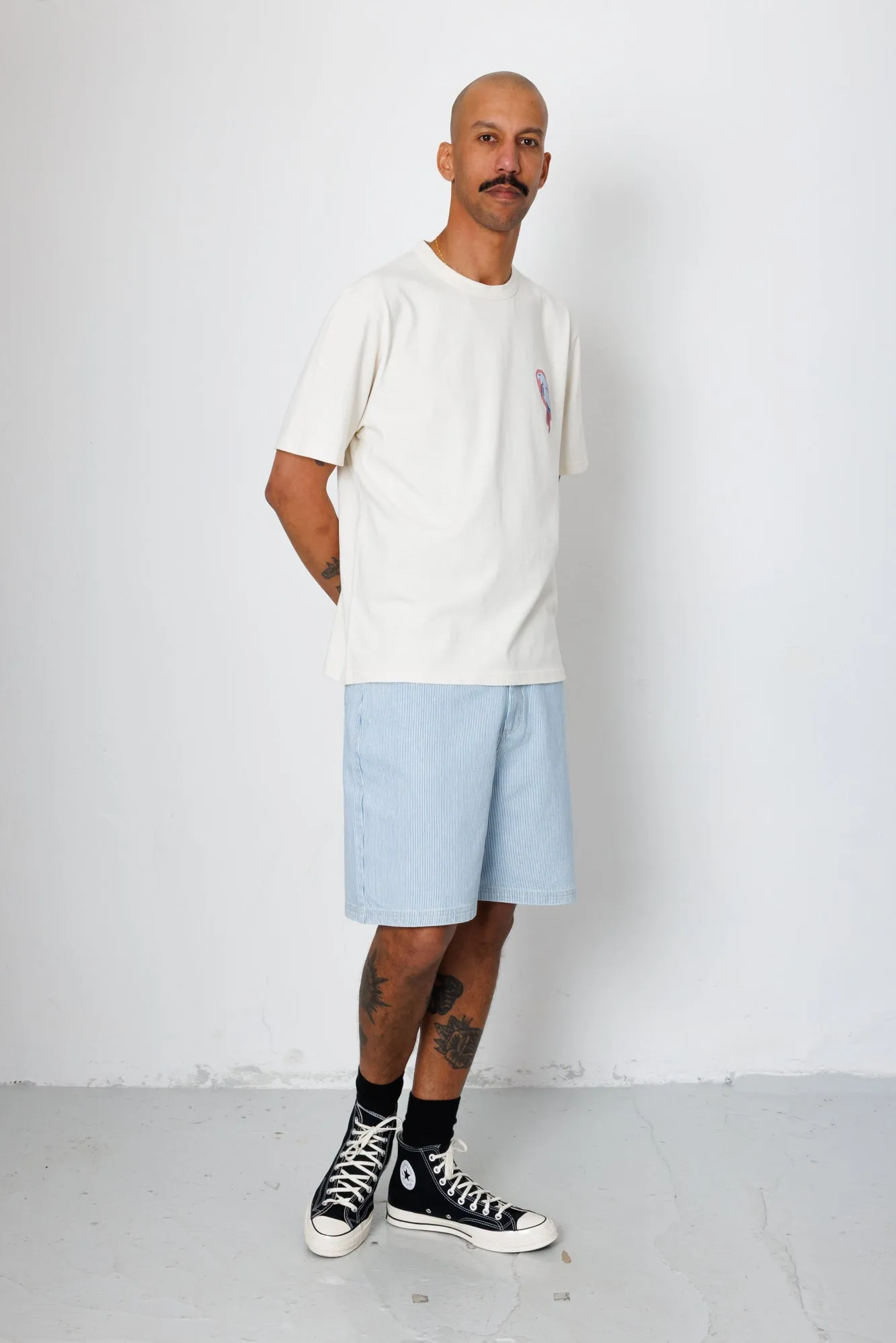 Relaxed T-Shirt - Ecru Parrot Print | Folk x Goss Brothers sold by Folk product image thumbnail 5