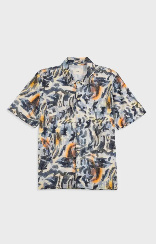Gabe Shirt - Jungle Cat Print | Folk x Goss Brothers made by Folk