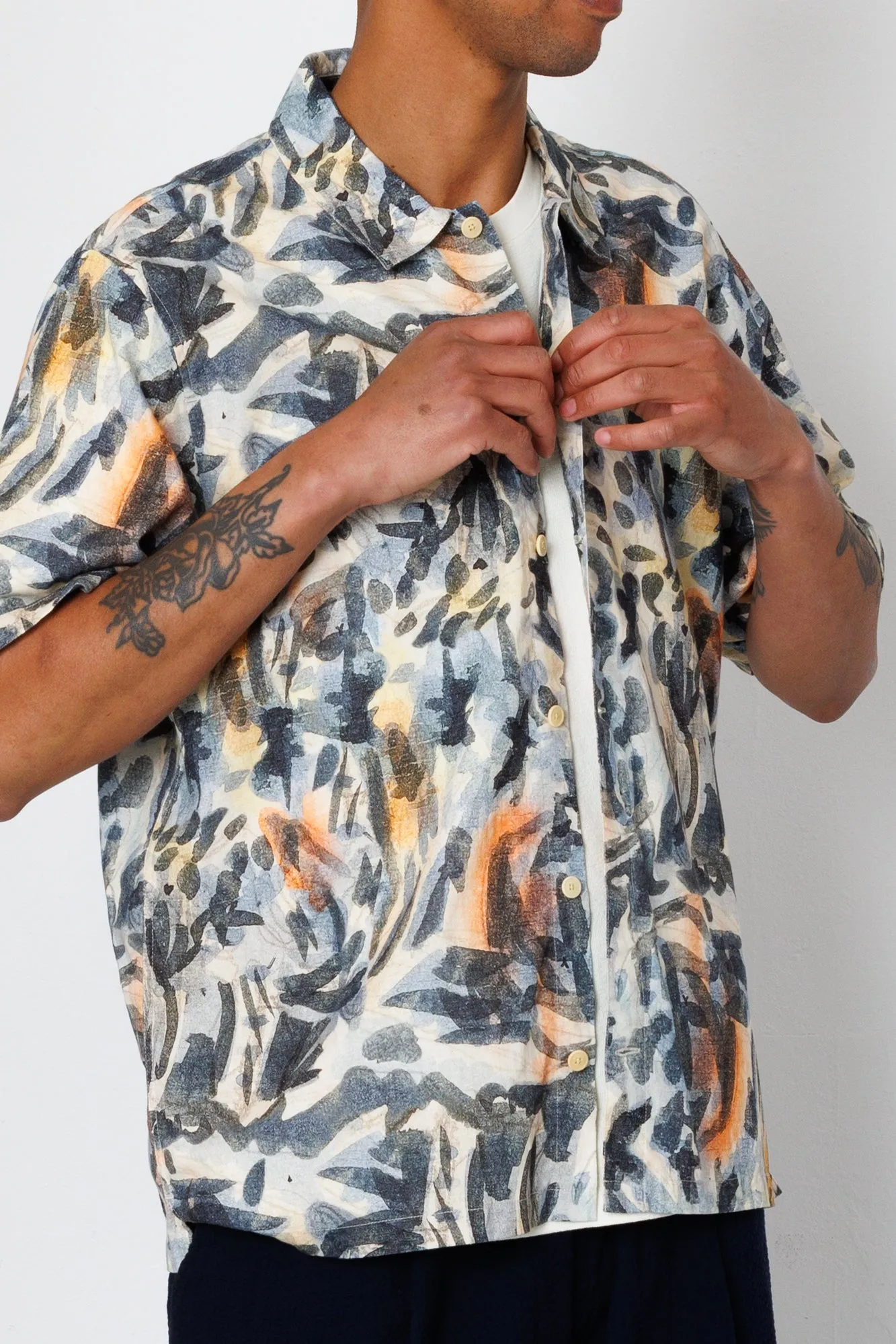 Gabe Shirt - Jungle Cat Print | Folk x Goss Brothers sold by Folk product image thumbnail 5